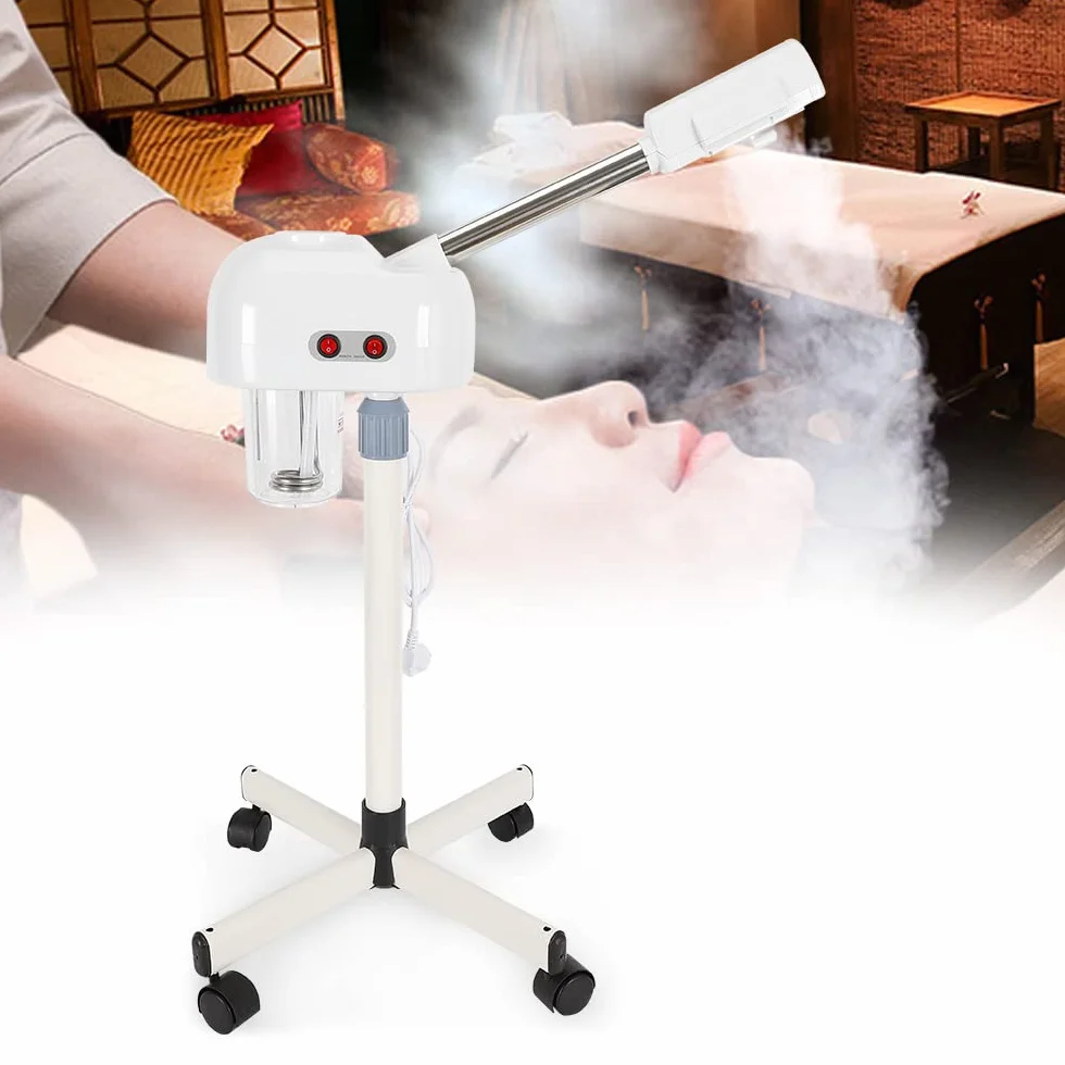 Vaporizador de ozono de 50 W, dispositivo de vapor, sauna facial, altura ajustable 112-132 cm, vaporizador de ozono