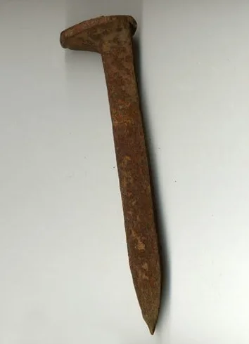 Clavo De Linea - Rail Spike Oggun Ferrocarril Clavos, Spikes Religión Yoruba IFA