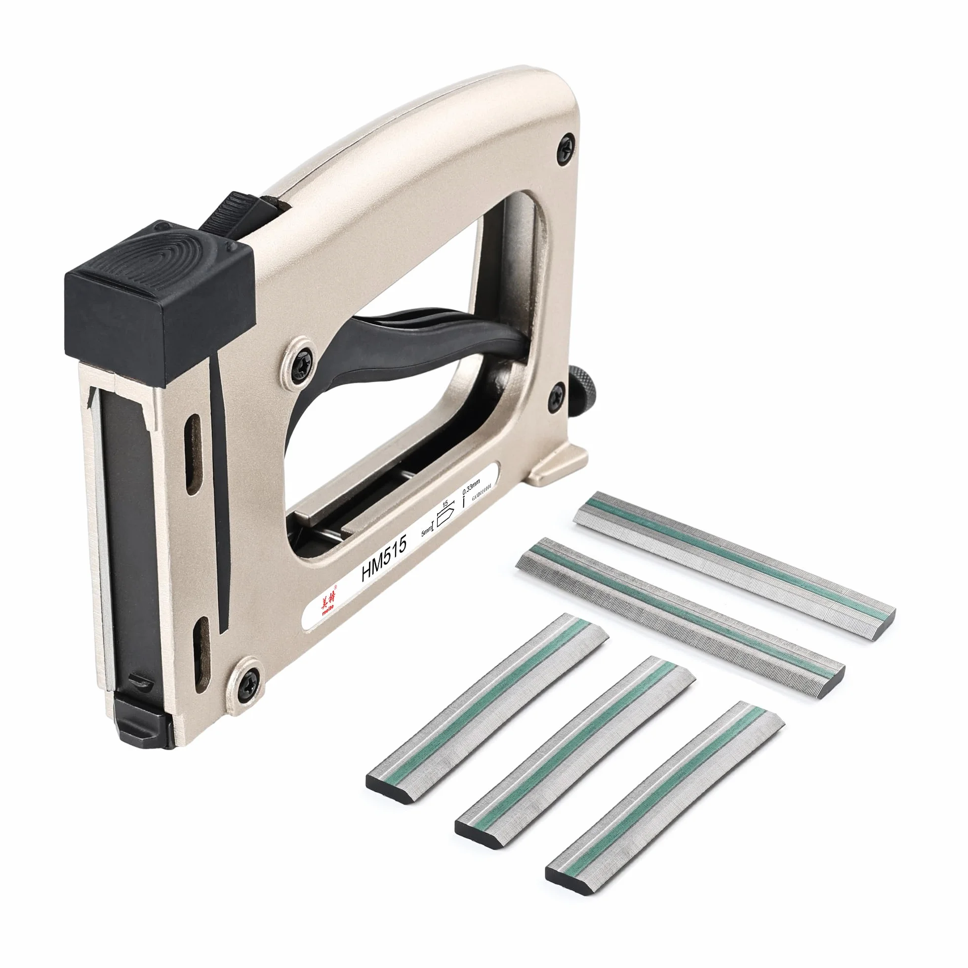 meite HM515 Grapadora para Marcos de Cuadros con 1.000 Puntas Flexibles, Manual Frame Point Driver, Herramienta para Enmarcar Cuadros, Manualidades y Marcos de Fotos