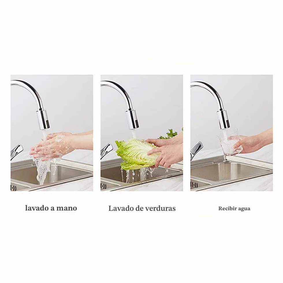 MOSINITTY Grifo Inteligente Sensor USB Ahorro de Agua sin Contacto Automático Inducción Infrarroja