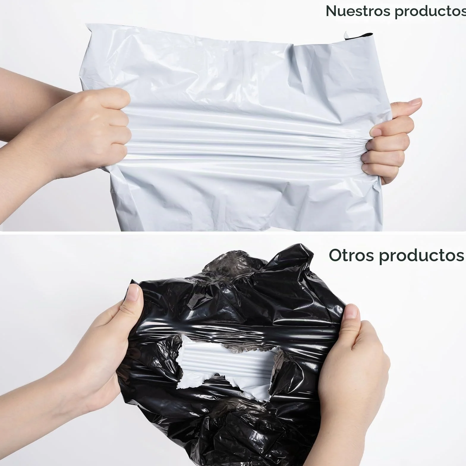Bolsas para Envíos Impermeables 25x35 cm 100 Unidades Autoadhesivas