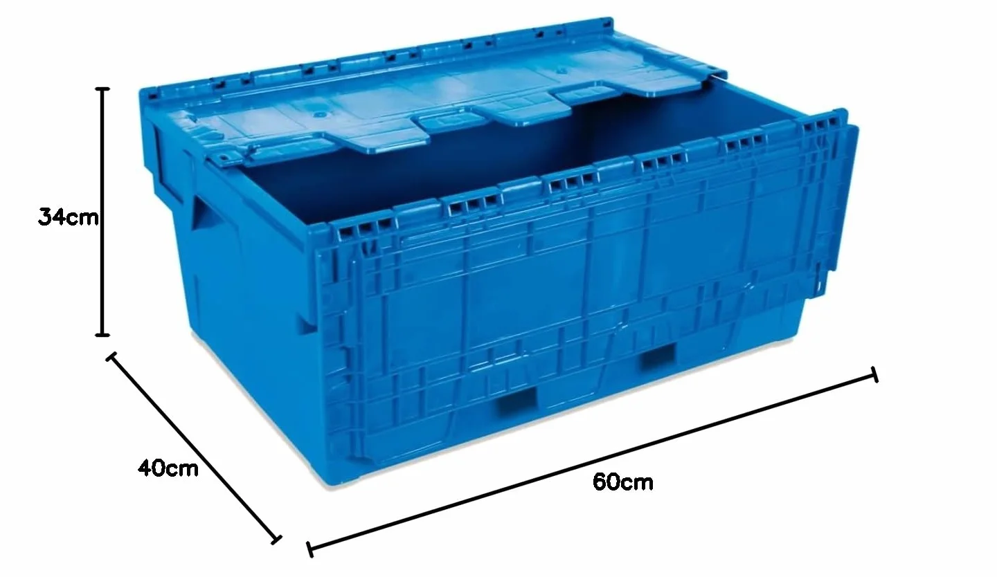 Tayg 6434-T Euro-caja con tapa almacén transporte 600x400x340 mm