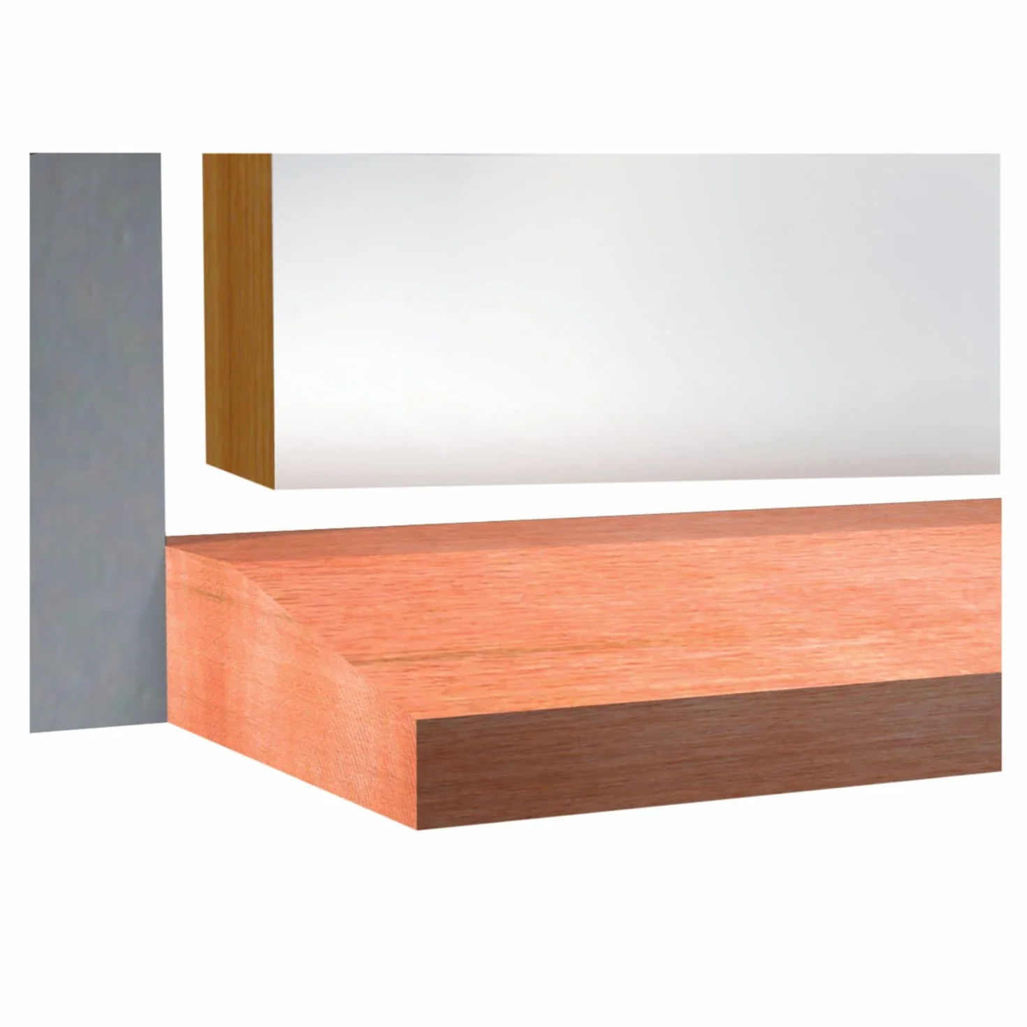 Umbral de puerta suiza de madera (20 x 70 mm, 95 cm)