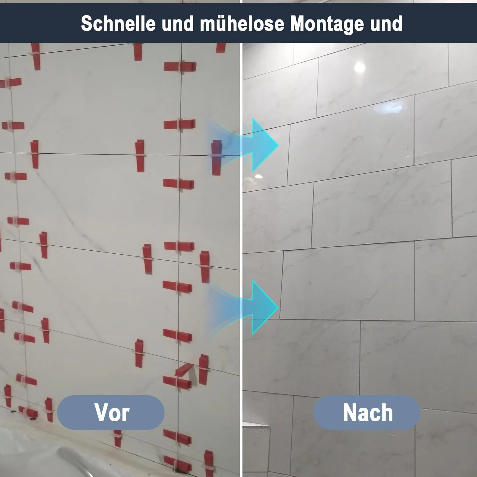 Sistema de nivelación de azulejos, 1000 lengüetas, 1,5 mm de ancho de junta, sistema de colocación de herramientas para azulejos, altura 3-15 mm