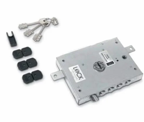 Cerradura de doble hoja para puertas blindadas – Entrada de 60 mm. Artículo: 6112 1 SE = mano izquierda.