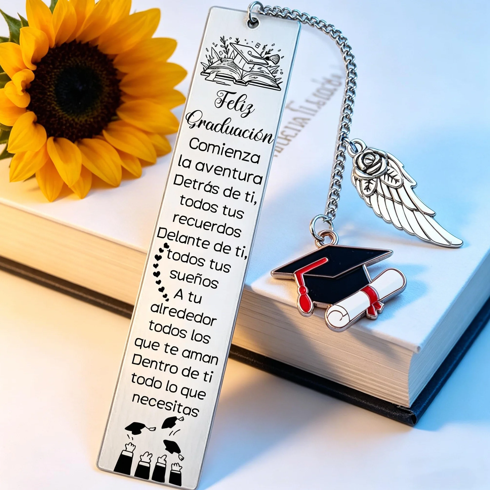 Marcadores Regalo Graduación para Estudiantes Llavero Amigo Hijo Hija Alentar Regalos Mujeres Hombres Ir Universidad Recuerdo Cumpleaños Adolescentes Graduado