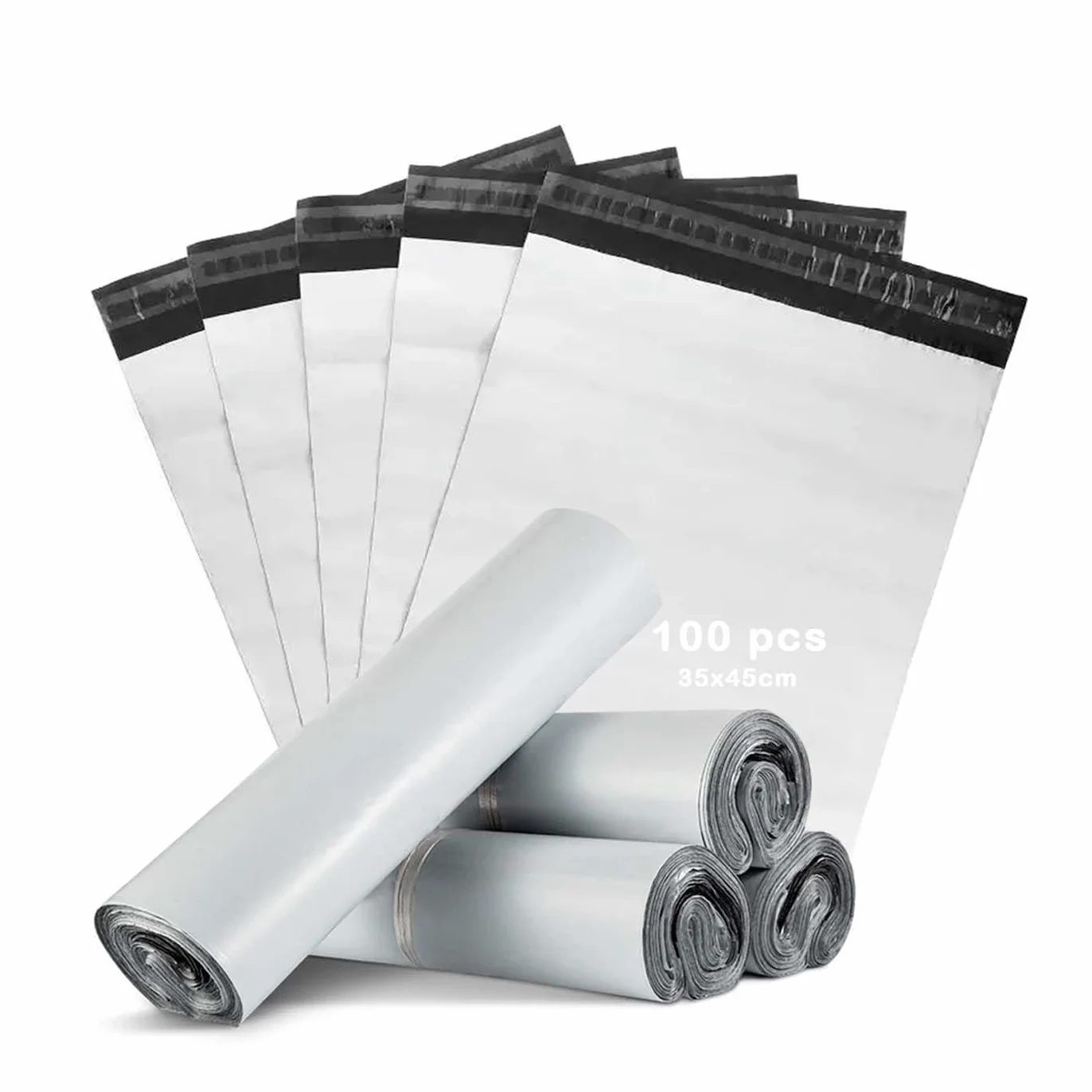 MERCURY TEXTIL Bolsas para Envios Paquetes 35x45CM 100PCS Autoadhesivas Impermeables