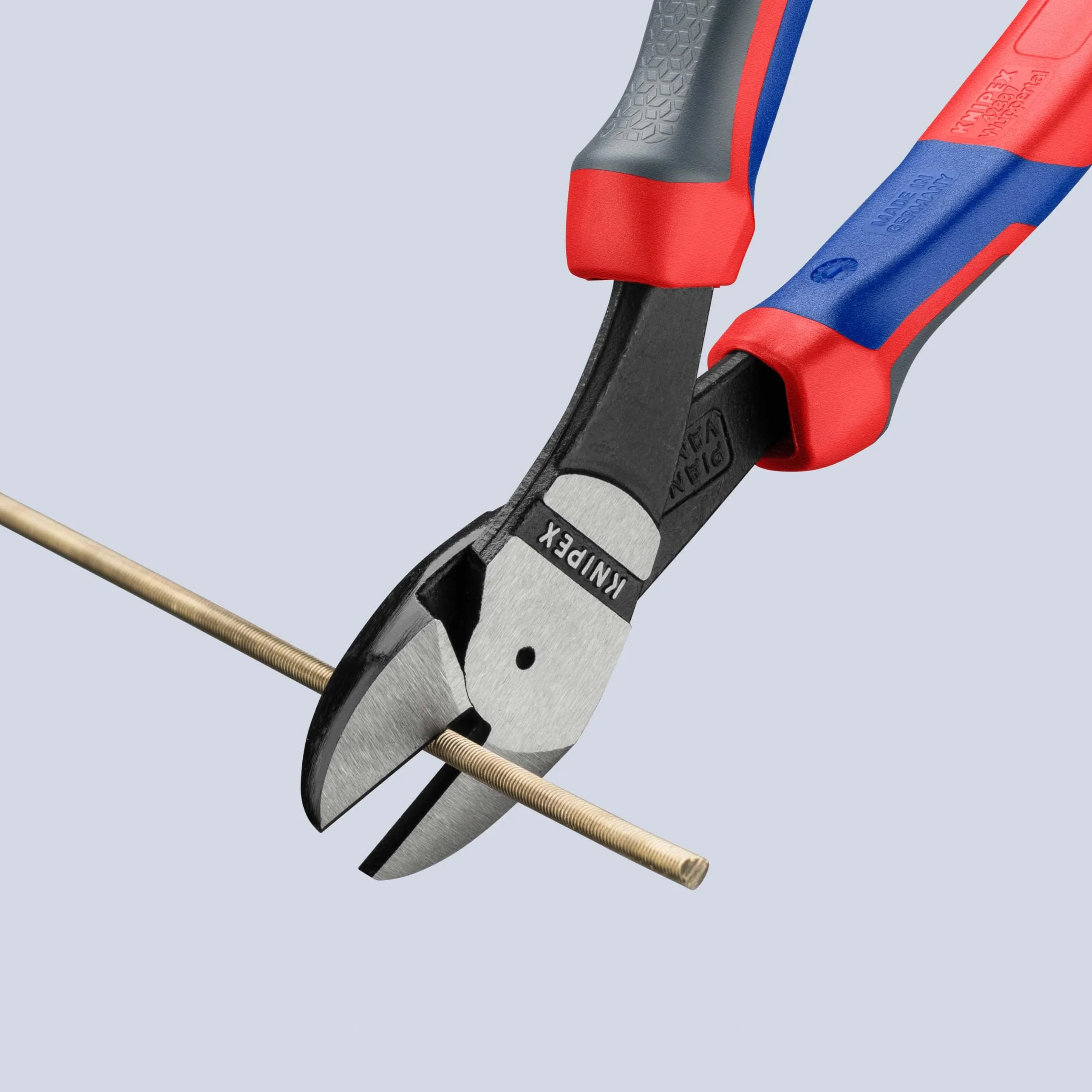 KNIPEX Alicates de corte diagonal de fuerza con mangos confort 200 mm, 74 22 200