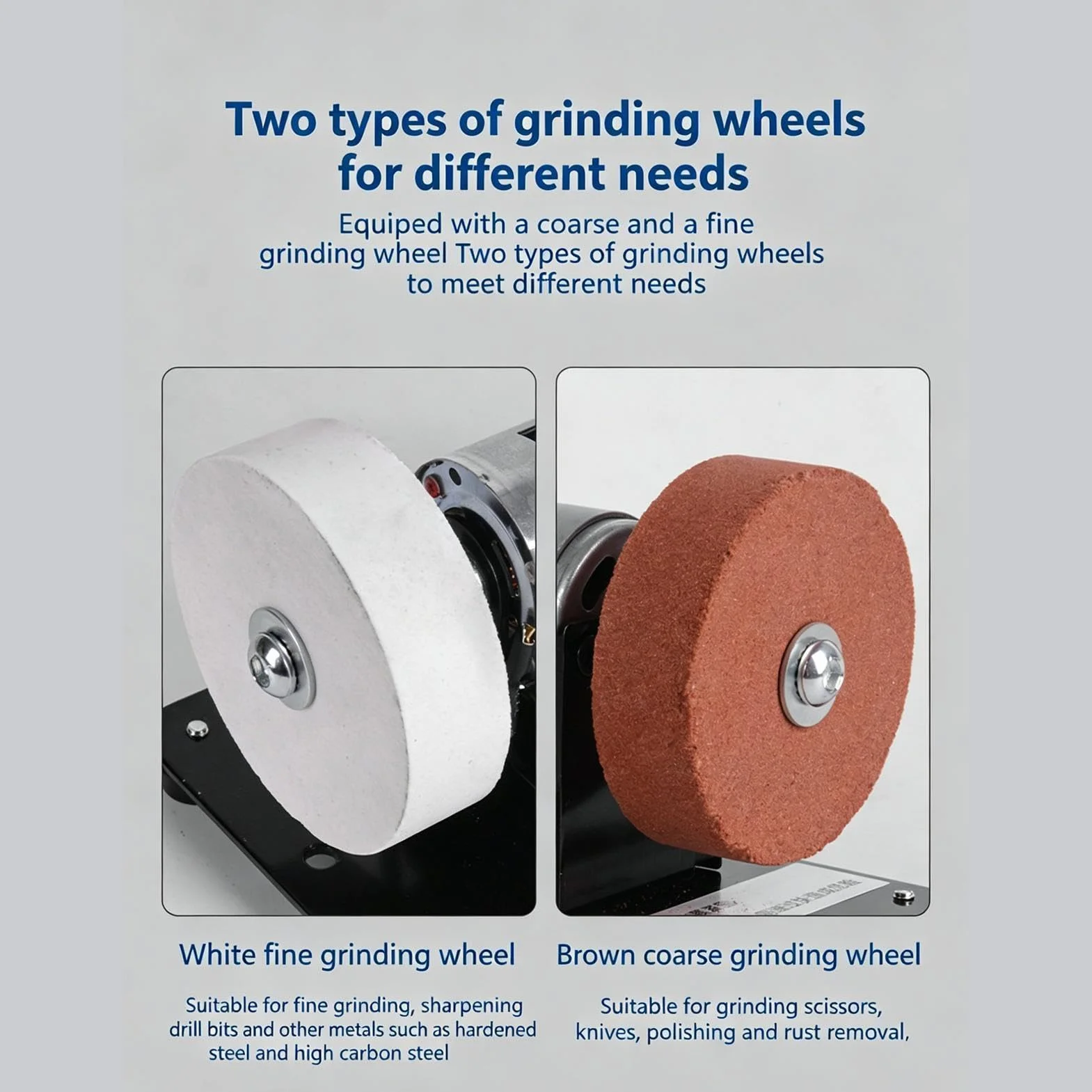 Amoladora de mesa - Mini 100W silenciosa disco 7 cm,Pequeña herramienta afiladora y amoladora - Para Metal Madera DIY Artesanía y Joyería Pulido y Esmerilado Taller Doméstico