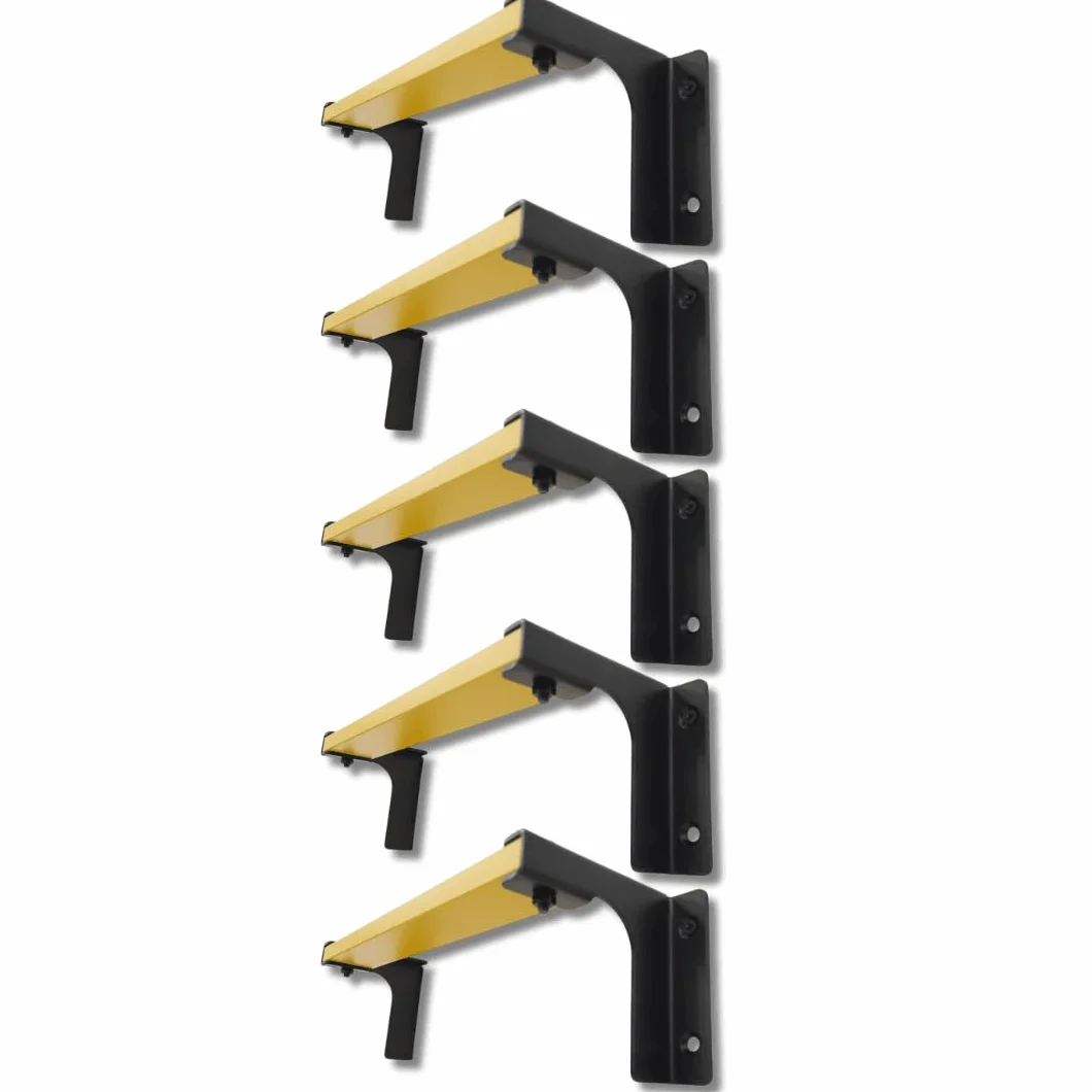 Conjunto de 5 Escalones de Escalada Montados en la Pared ISOP | Escalones Antideslizantes para Pared de Concreto | Escalera Duradera para Casa, Tanque o Pozo | Escalera de Peldaños de Acero Inoxidable