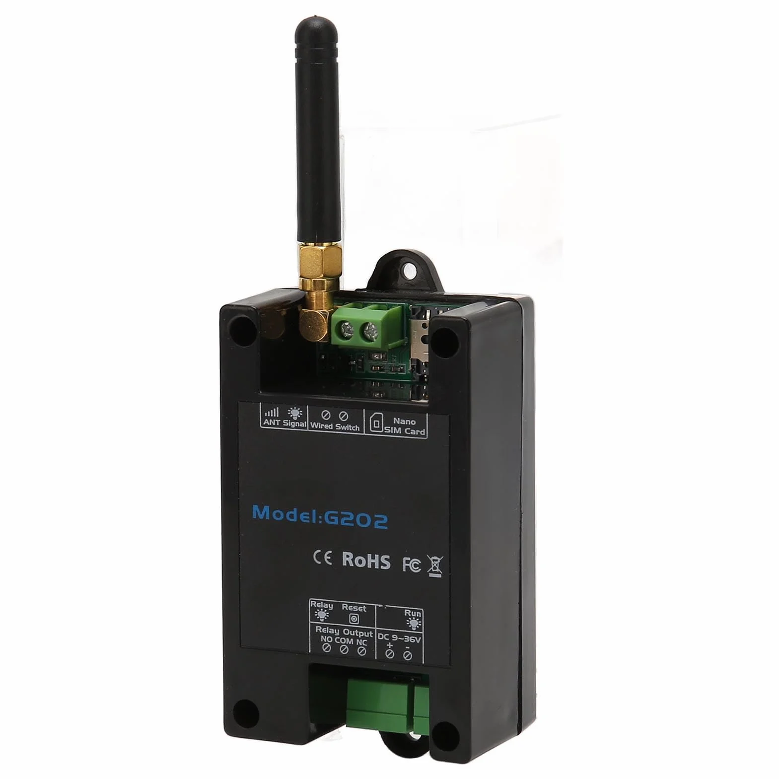 Controlador Remoto de Puerta GSM, Abridor de Puerta GSM con Interruptor Remoto, Salida 3A 240VAC, Programable, Operación de relé, Adecuado para Puertas, Ascensores, Garajes,