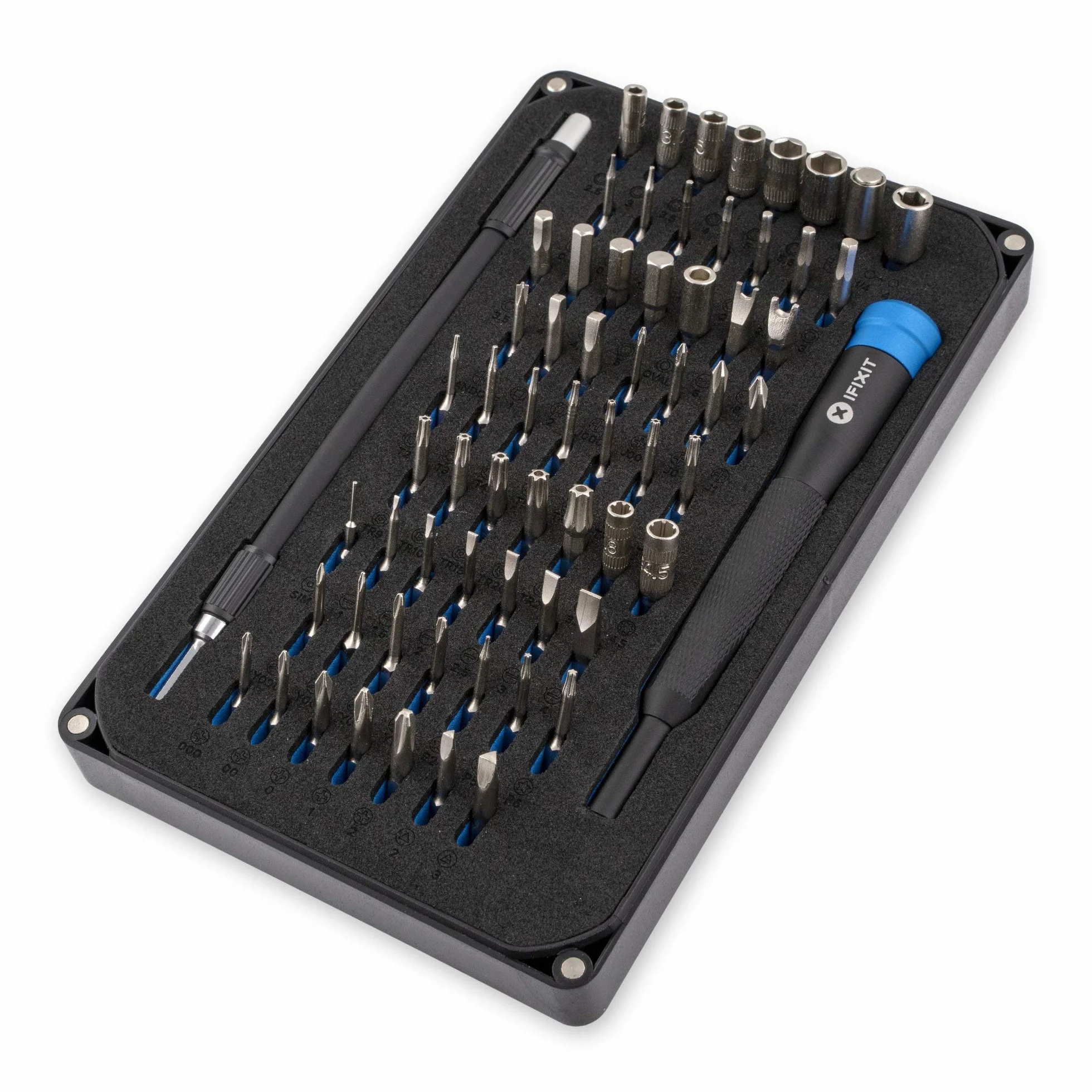 Kit de destornilladores Mako de iFixit: 64 puntas de precisión para reparación de dispositivos electrónicos