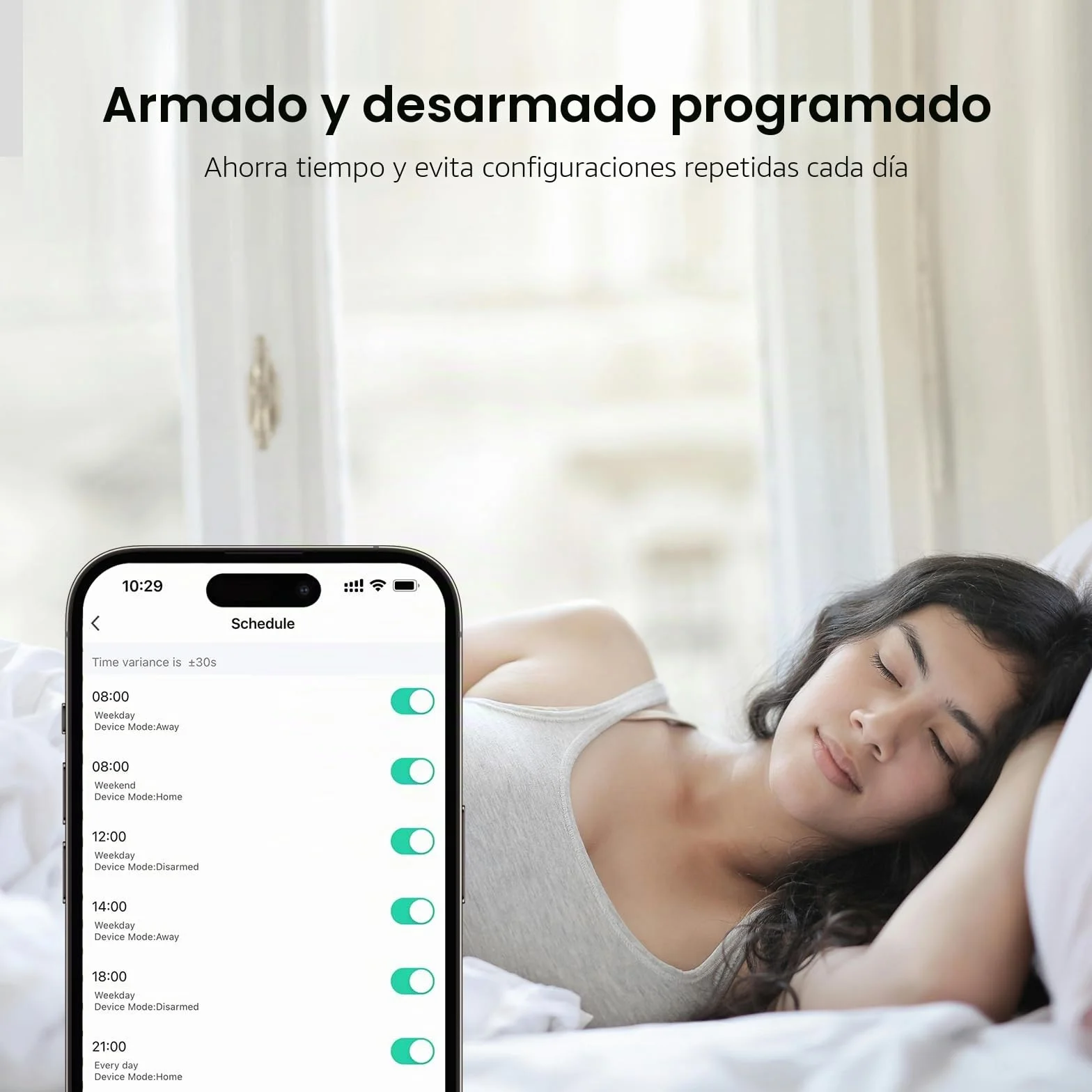 Alarma para Casa, WiFi Sistema de Alarma para Casa, Antirrobo Inalámbrico con 1 Sensores para Puertas y Ventanas, 1 Detectores de Movimiento y 2 Controles Remotos, Compatible con Alexa