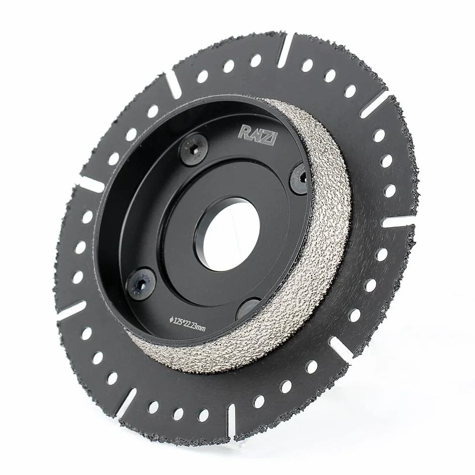 Raizi Disco de biselado de 125 mm para tubo de KG, HT, PVC y PP
