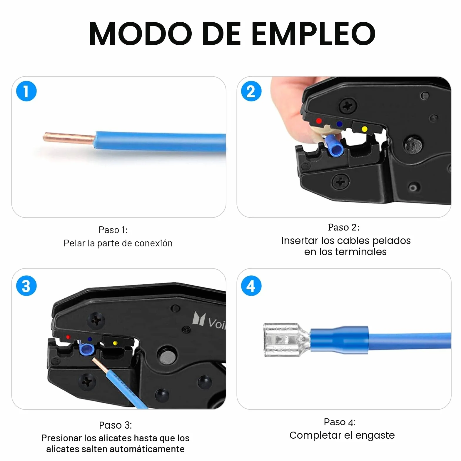 280 piezas Terminales Eléctricos, terminales faston 0,5 – 6,0 mm², surtido de terminales de cable para coche, conectores planos, conectores de cable