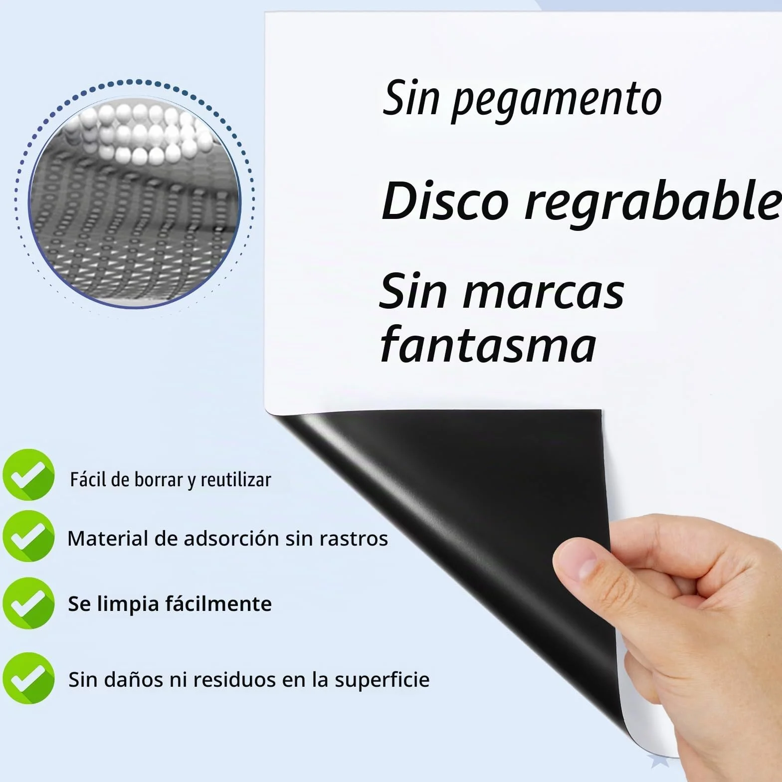 Pizarra Magnética Nevera Blendura A3 con Rotuladores y Goma, Tablero Blanco Magnético 42x29.3 cm para Planificar Estudios y Notas