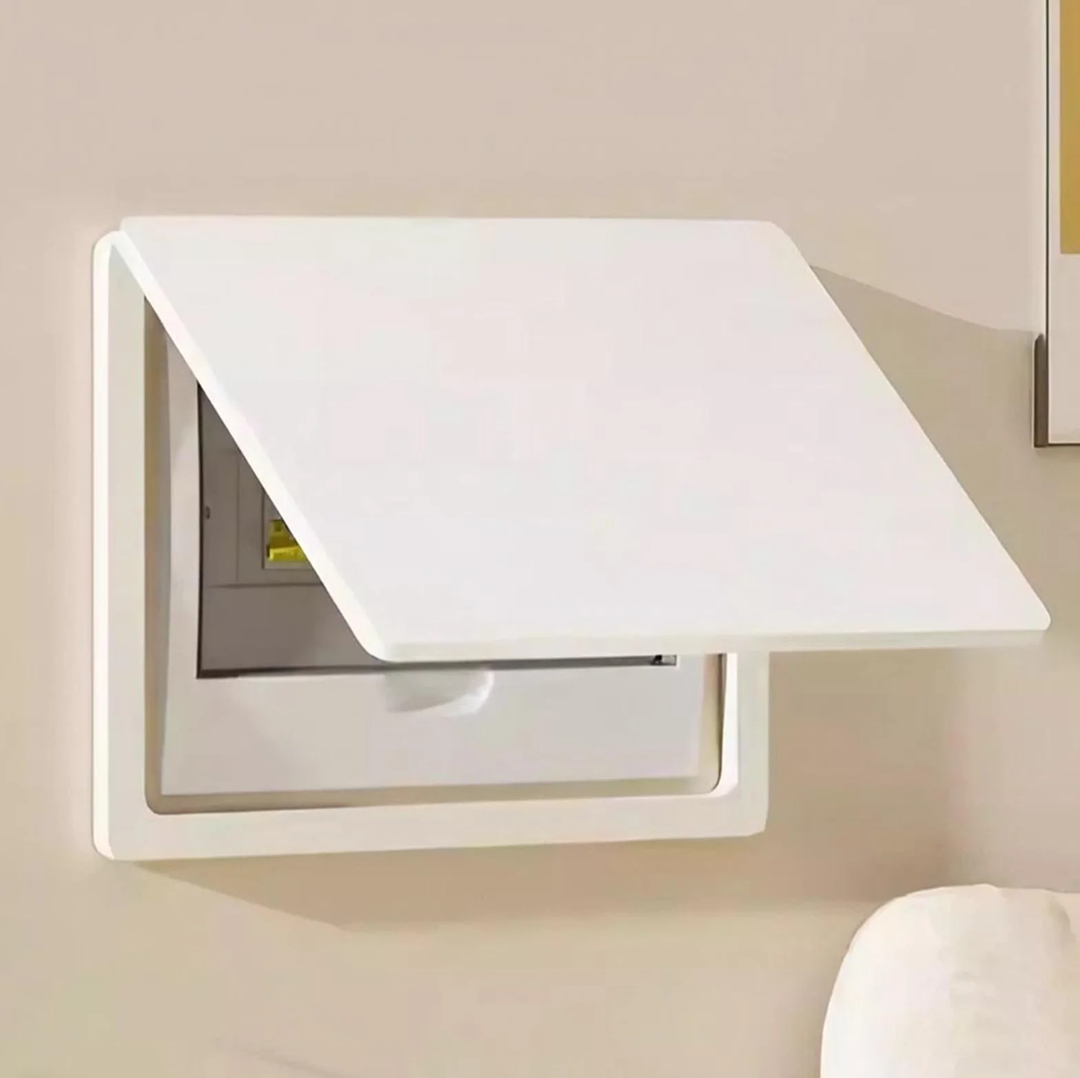 Decoración del Hogar Cubre Cuadro Electrico, Tapa Cuadro Electrico Blanco para Proteger Interruptor Principal y Pared Decorativa(A,40 x 30 CM)