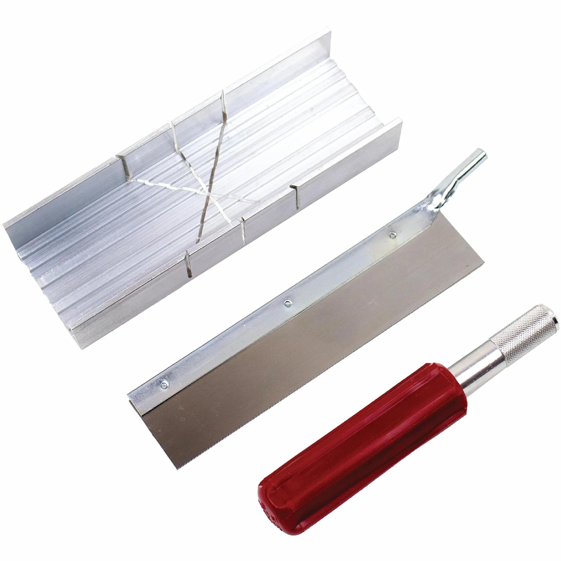 Juego de ingletadora de aluminio con sierra y mango