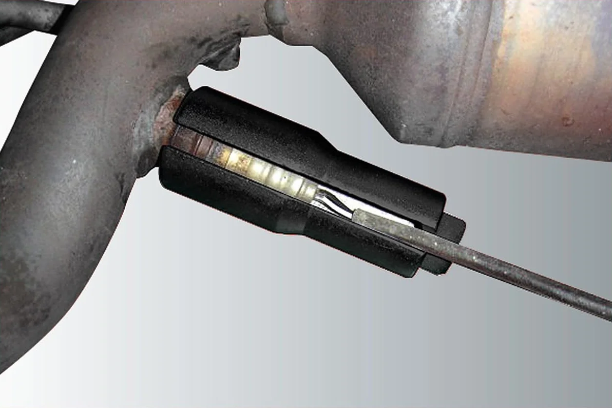 KS Tools 150.2095 Llave de vaso de 1/2" para sondas lambda 17,0 mm, larga