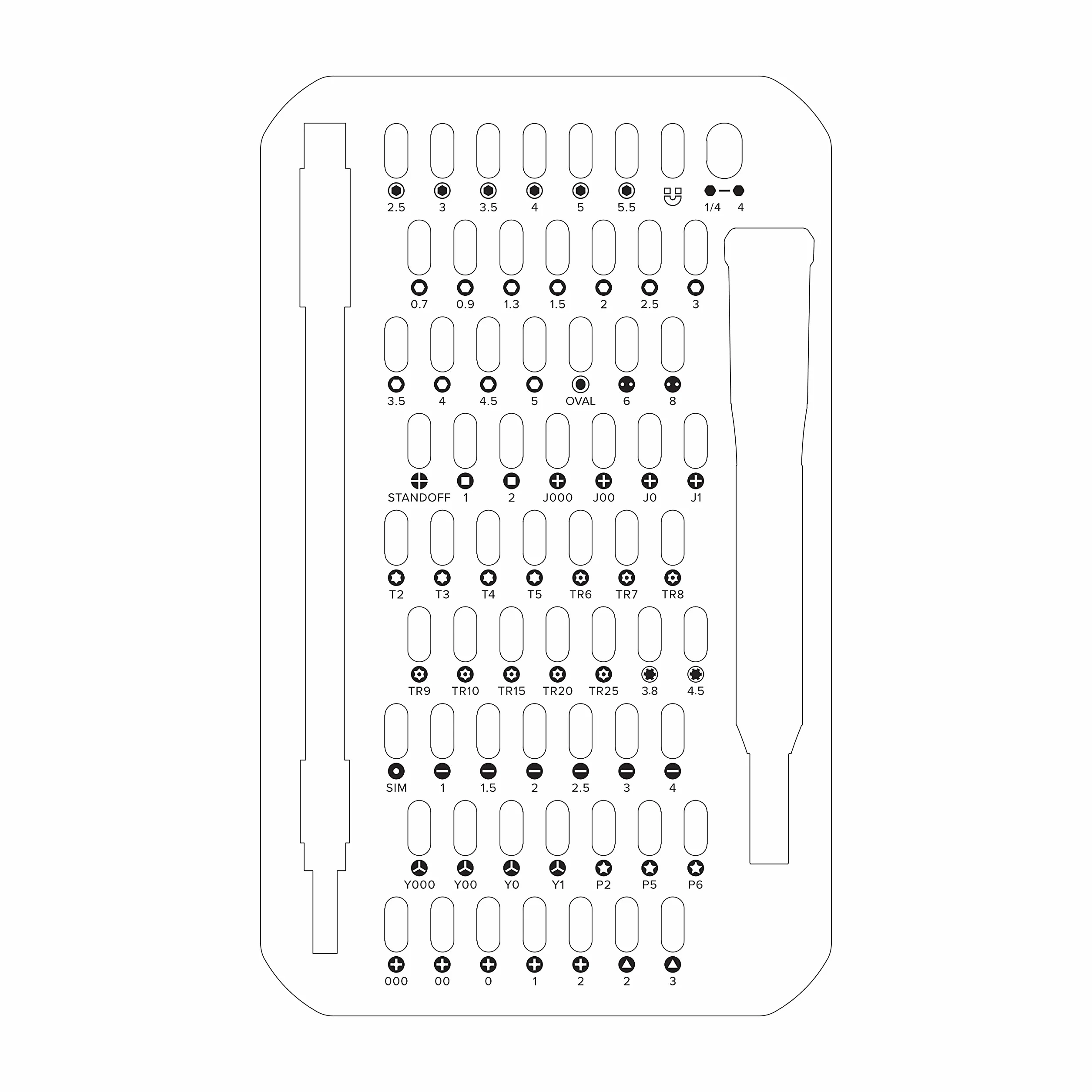 Kit de destornilladores Mako de iFixit: 64 puntas de precisión para reparación de dispositivos electrónicos