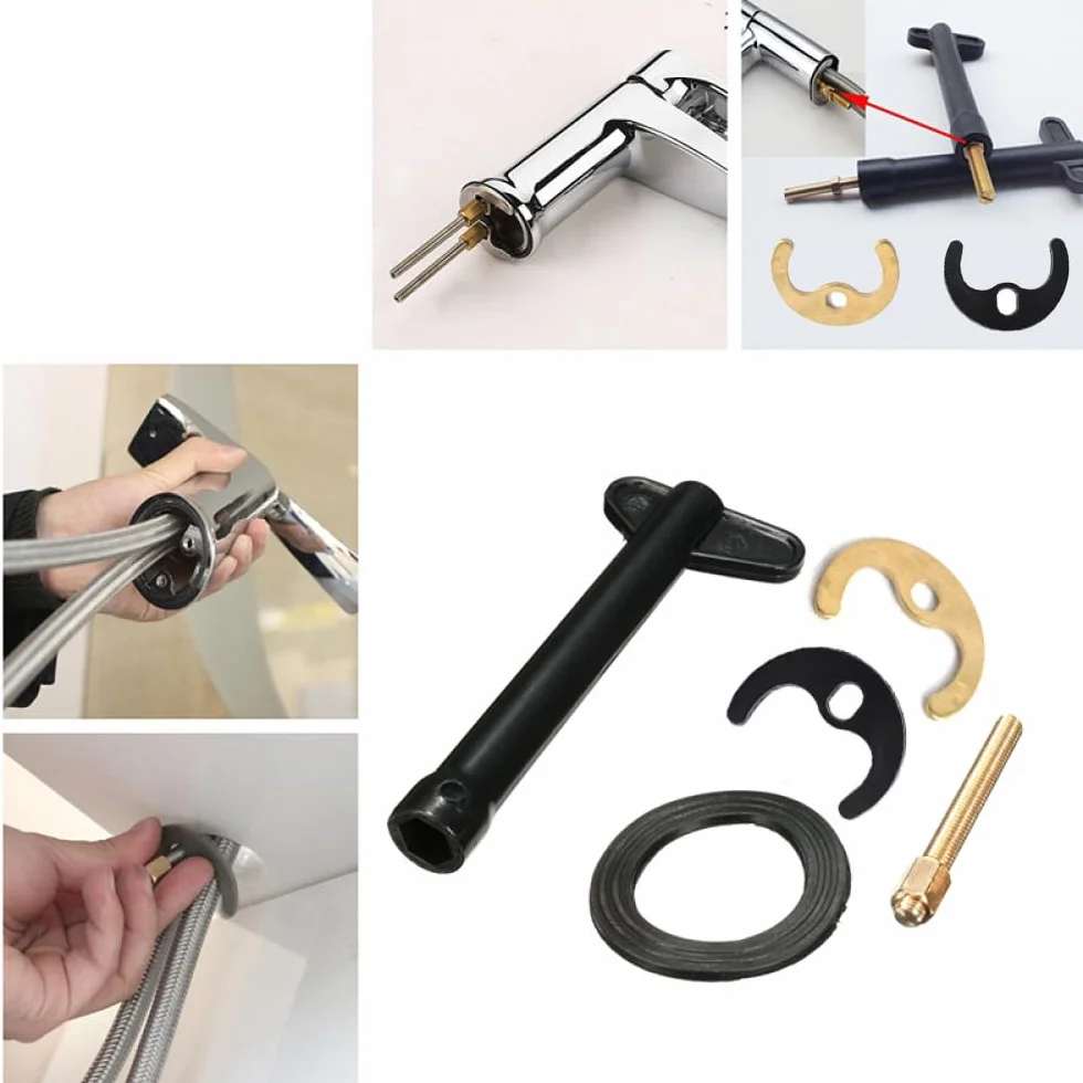 Kit de fijación para herramienta multiusos, kit de fijación para monomando de lavabo o fregadero, kit de montaje para grifo de cocina, herramienta para lavabo o fregadero de cocina (M10)