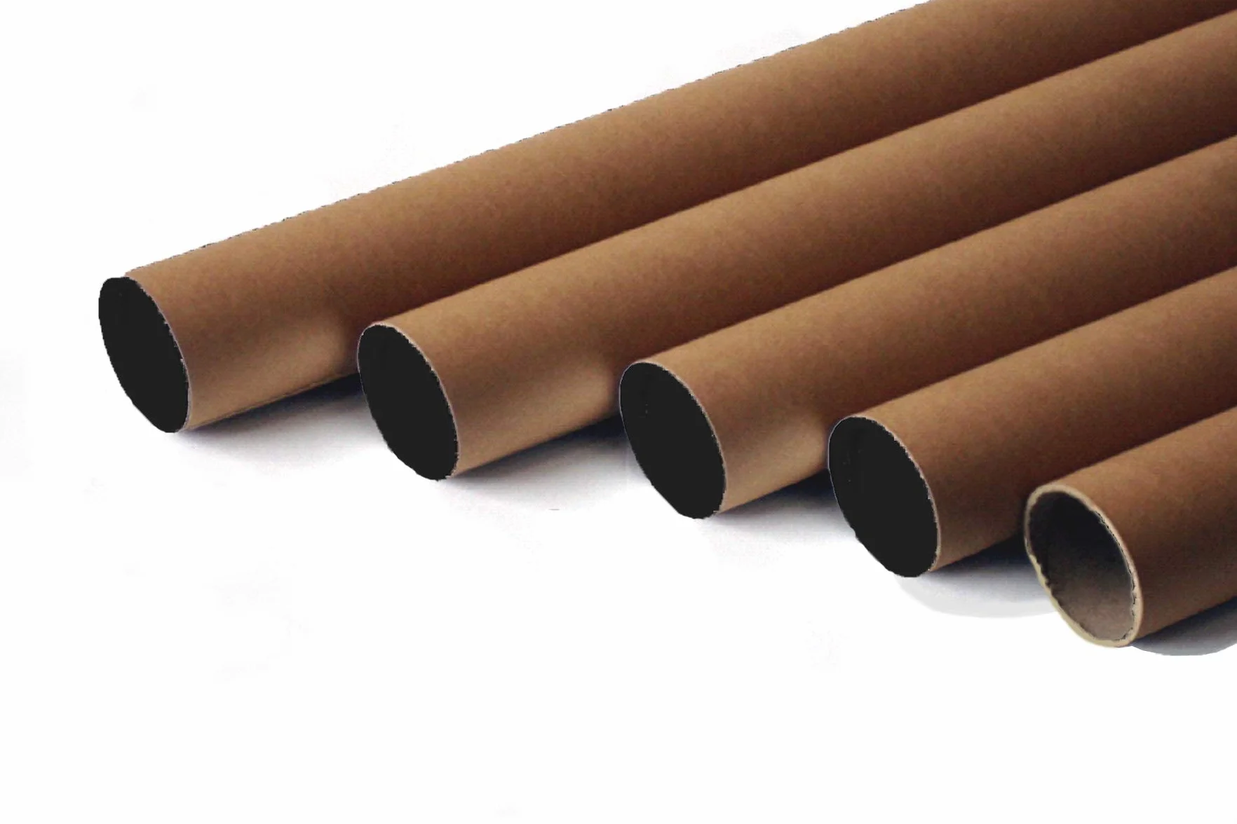 Tubos de cartón para envíos postales 330 mm x 40 mm diámetro habana formato A3 A4 paquete 20