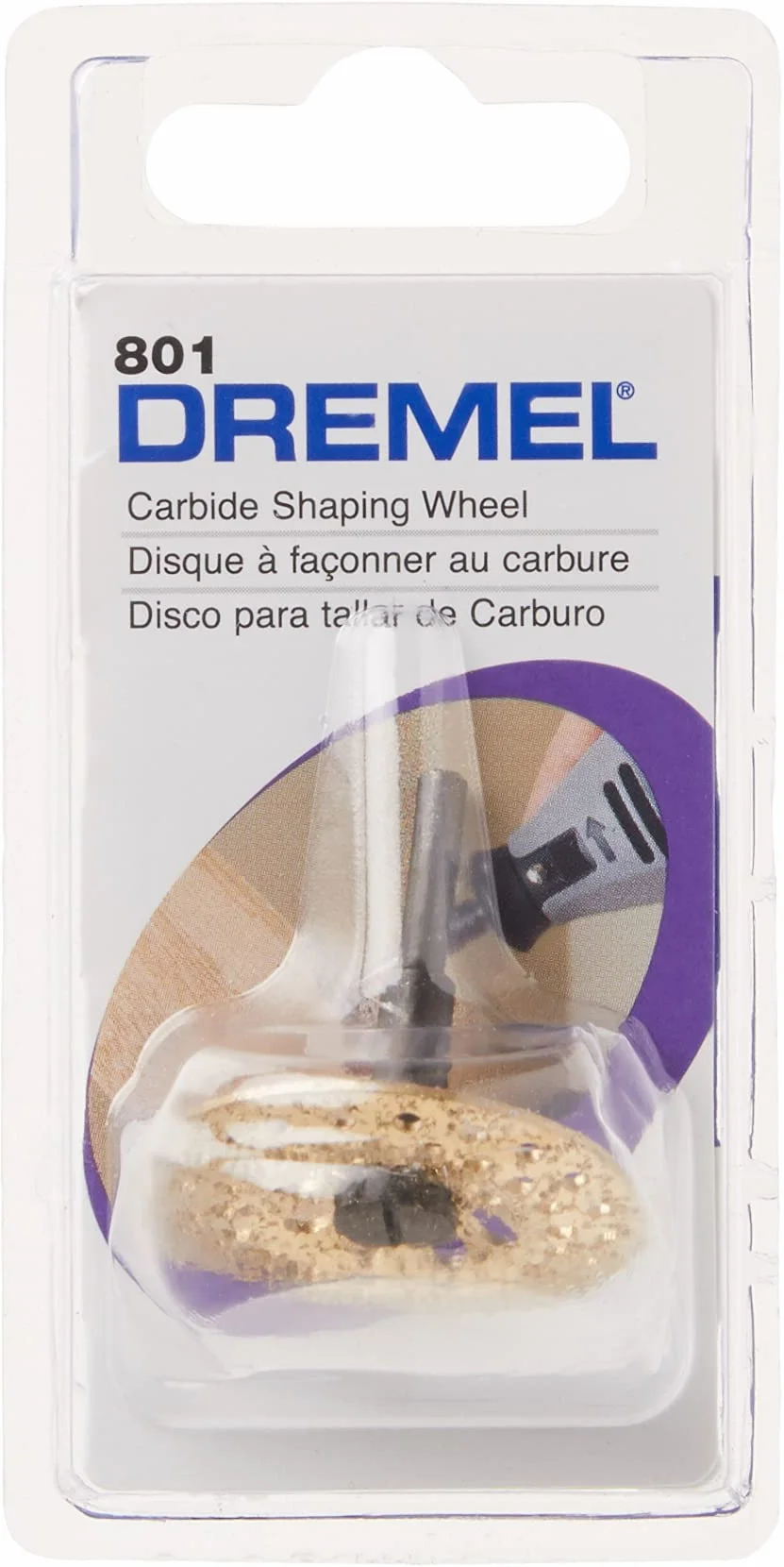 Dremel 801 - Rueda giratoria de carburo, color gris