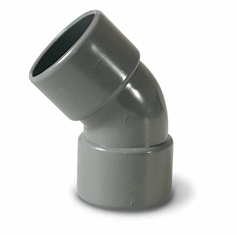 Anzapack 857762A - Codo De Pvc De 45º Hembra-Hembra De 40 Mm.