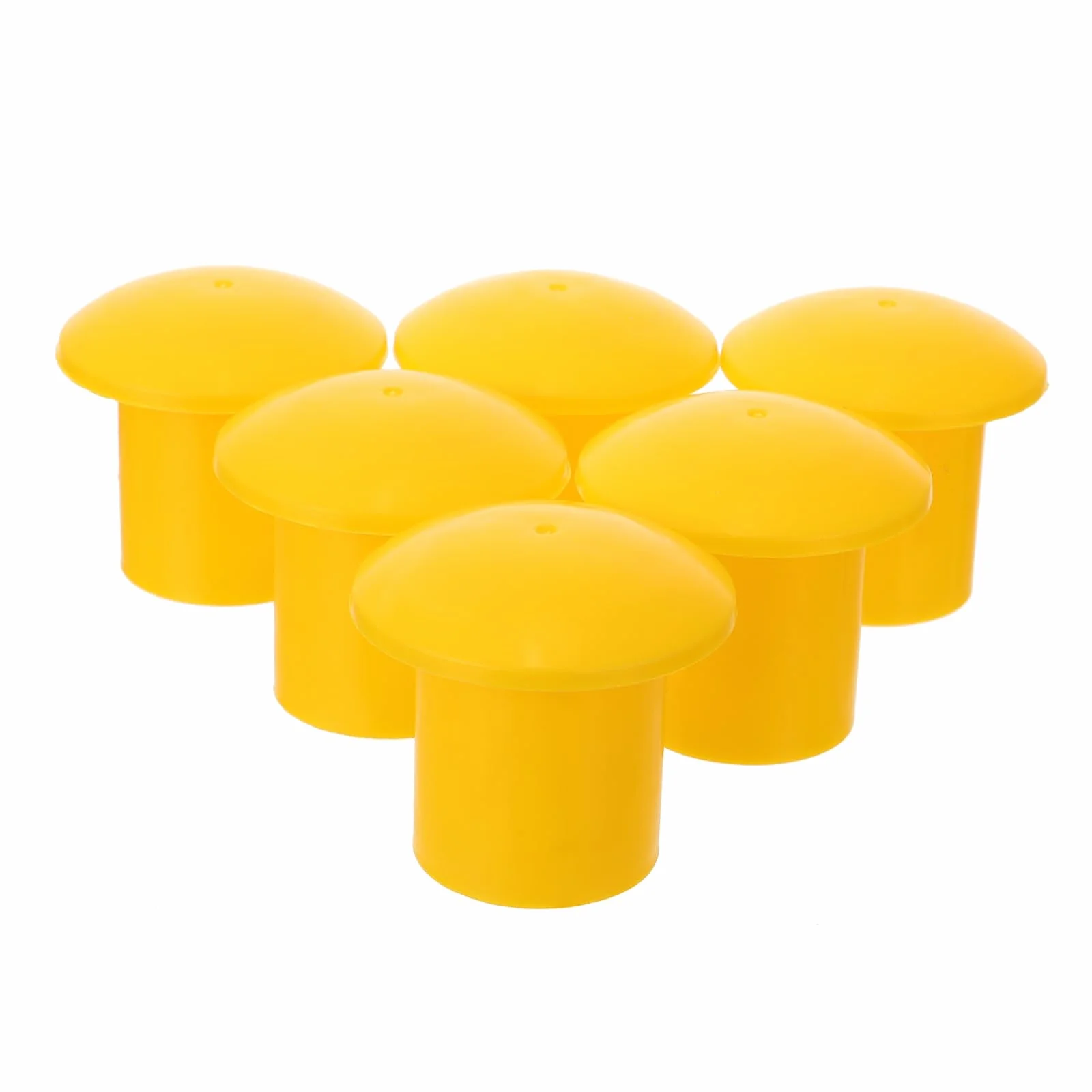 jojofuny 30 Tapas De Seguridad Para Varillas De Refuerzo Cubiertas Plásticas Tipo Hongo Alta Visibilidad 2.36X2.36X1.49 Pulgadas Protectores Para Construcción Y Obras