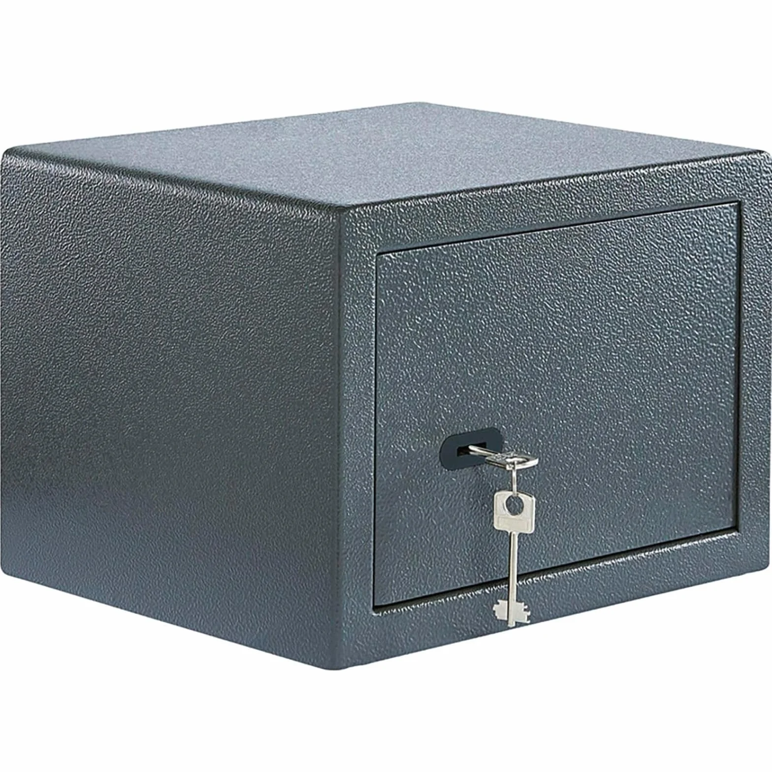 BURG-WÄCHTER - Caja fuerte para muebles con llave, incluye estante, fijación a la pared y al suelo, 20,6 L, 12,7 kg, Pure Safe PS 120 K, antracita