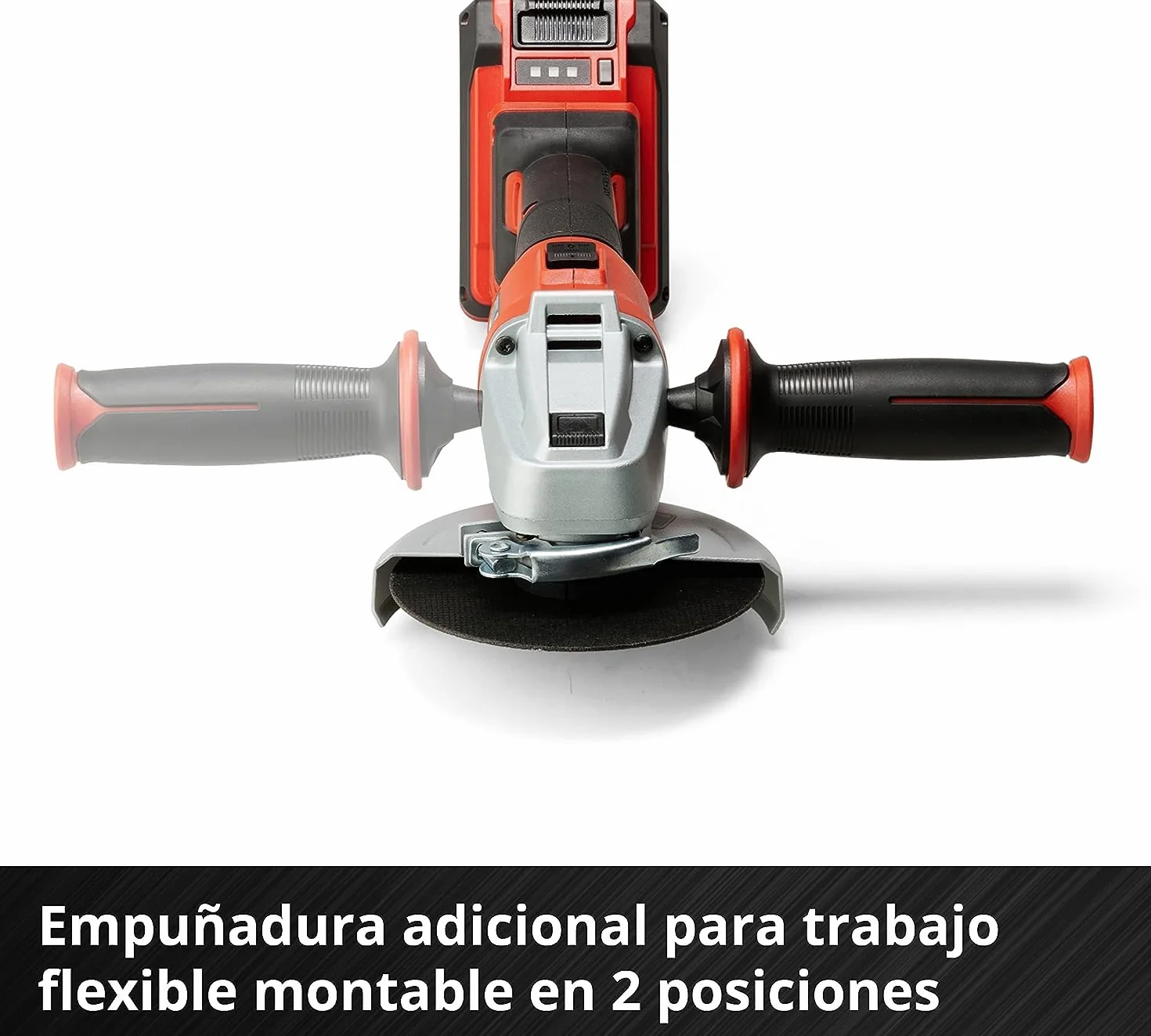 Einhell Amoladora angular con batería AXXIO 18/125 Q Li-Solo Power X-Change (18 V, 125 mm diámetro de disco, 33 mm profundidad de corte, Brushless, Quick-Fix-Nut, sin disco, sin batería)