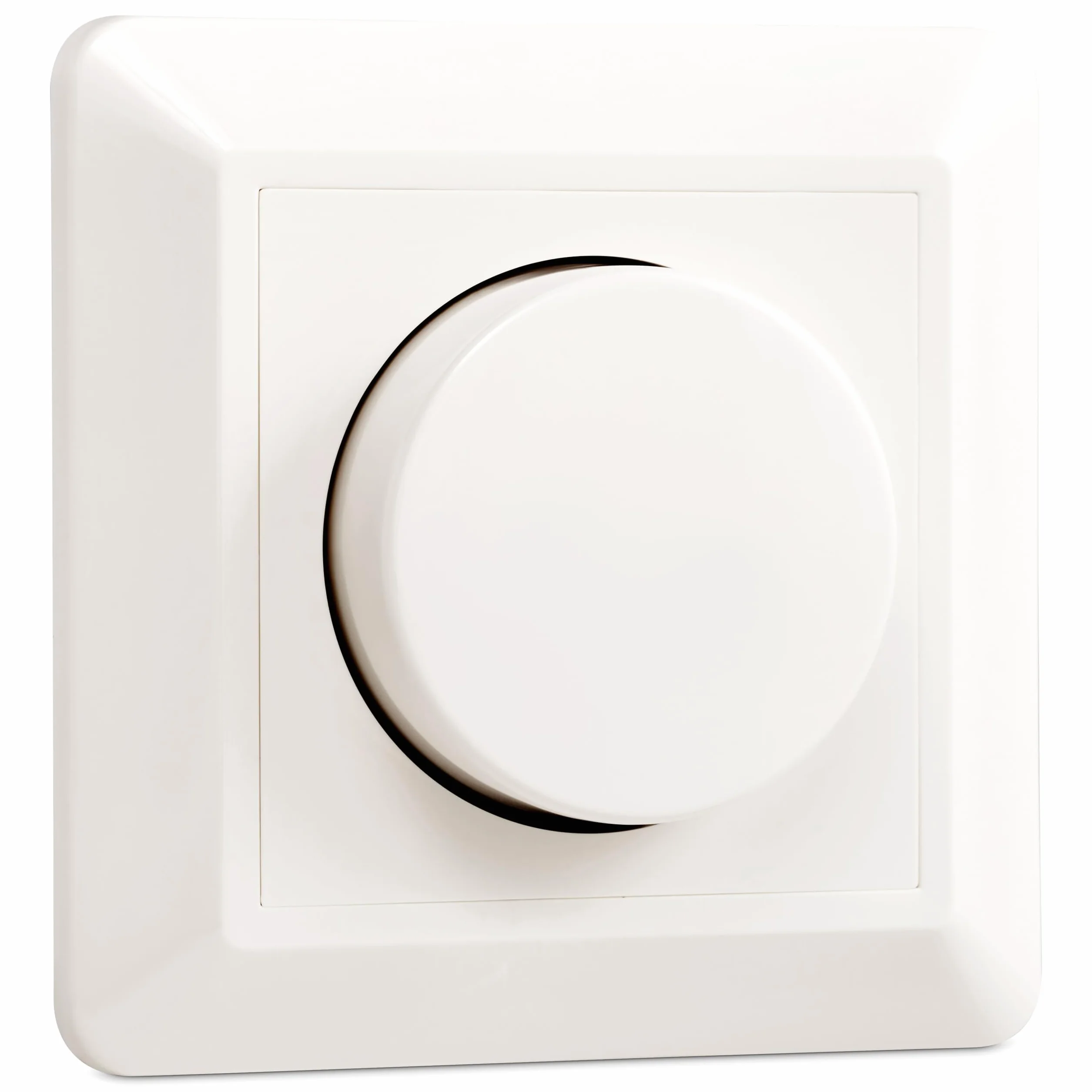 greenandco gc-350 regulador de intensidad LED giratorio | 1-350 W | también adecuado para circuitos con conmutador | función de disparo programable | empotrable | blanco