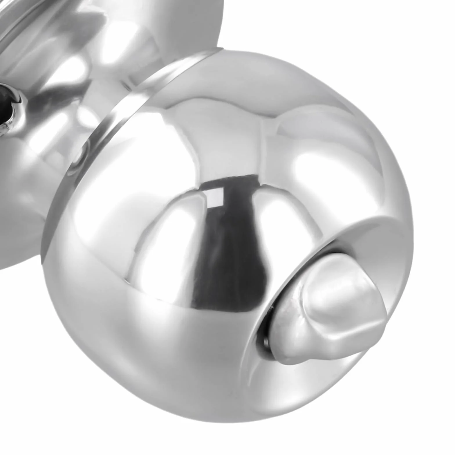 Paquete de 4 manijas redondas de 65 mm, kit de cerradura interna de acero inoxidable con cerradura con 3 llaves para puertas de 25 a 45 mm de grosor, para dormitorio, baño