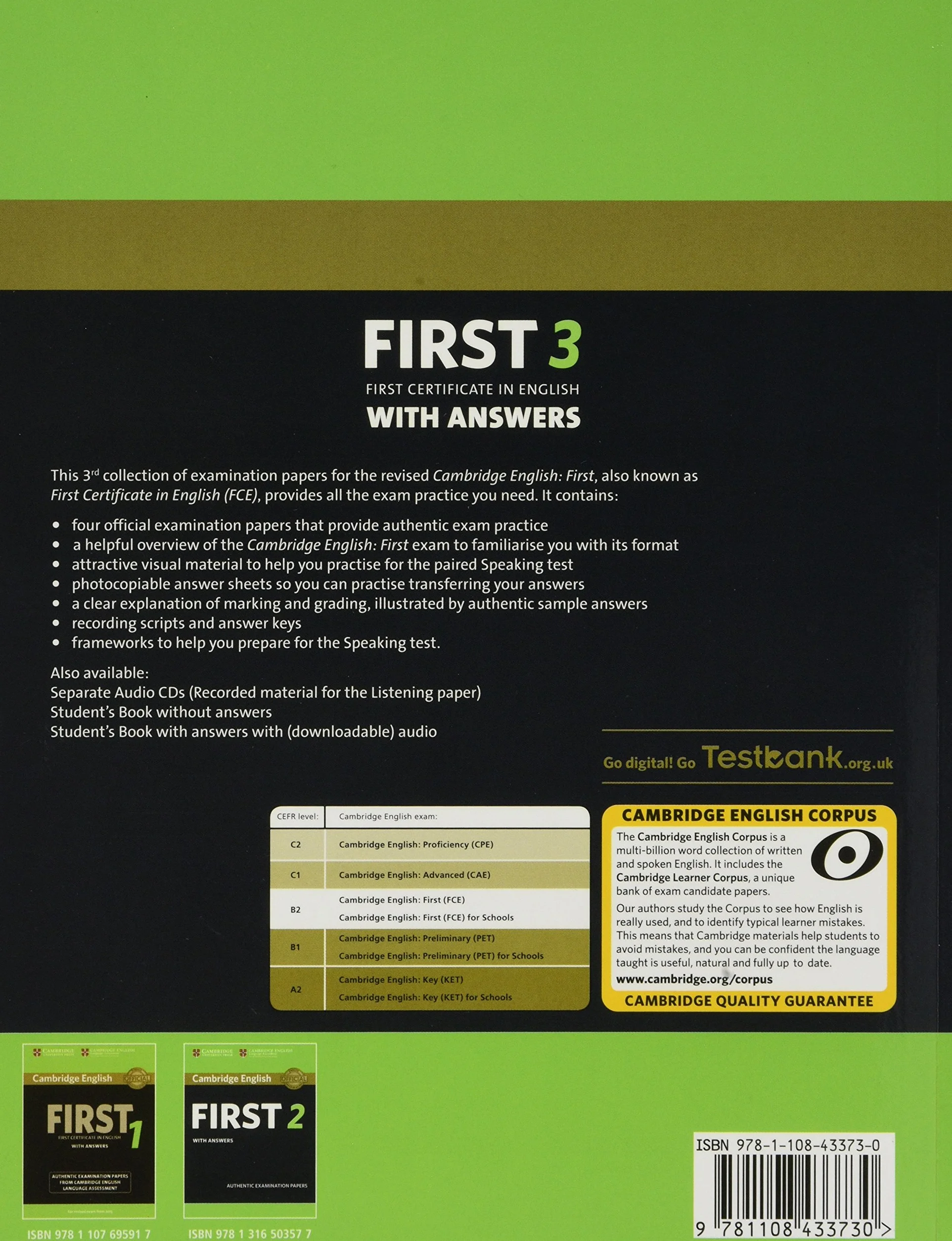 Cambridge English First 3 Student's Book with answers