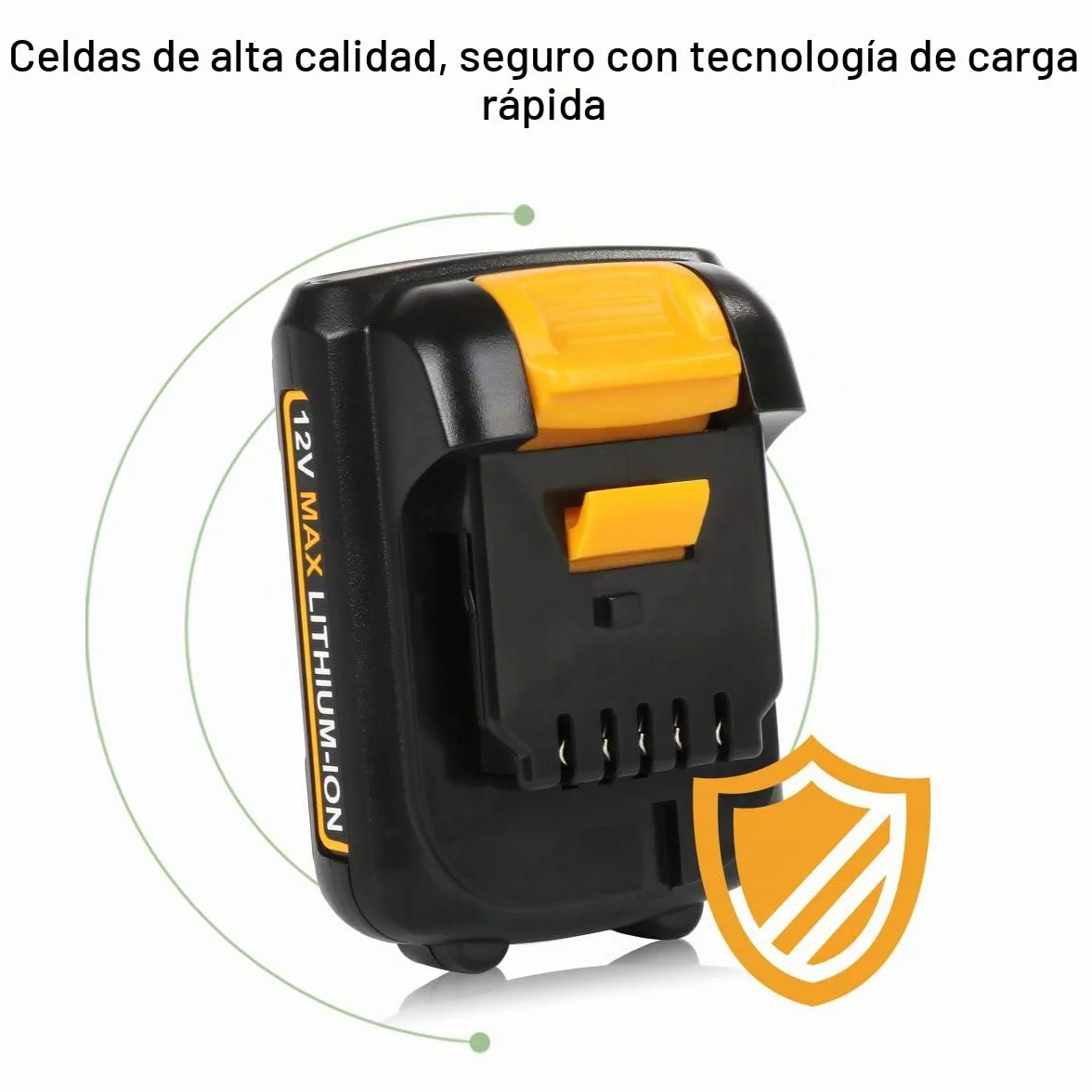 Paquete de 2 baterías de iones de litio DCB127 de 3.0 Ah 10.8 V/12 V de repuesto para Dewalt DCB124-XJ DCB120 DCB123 DCB127 DCB122 DCB124 DCB121