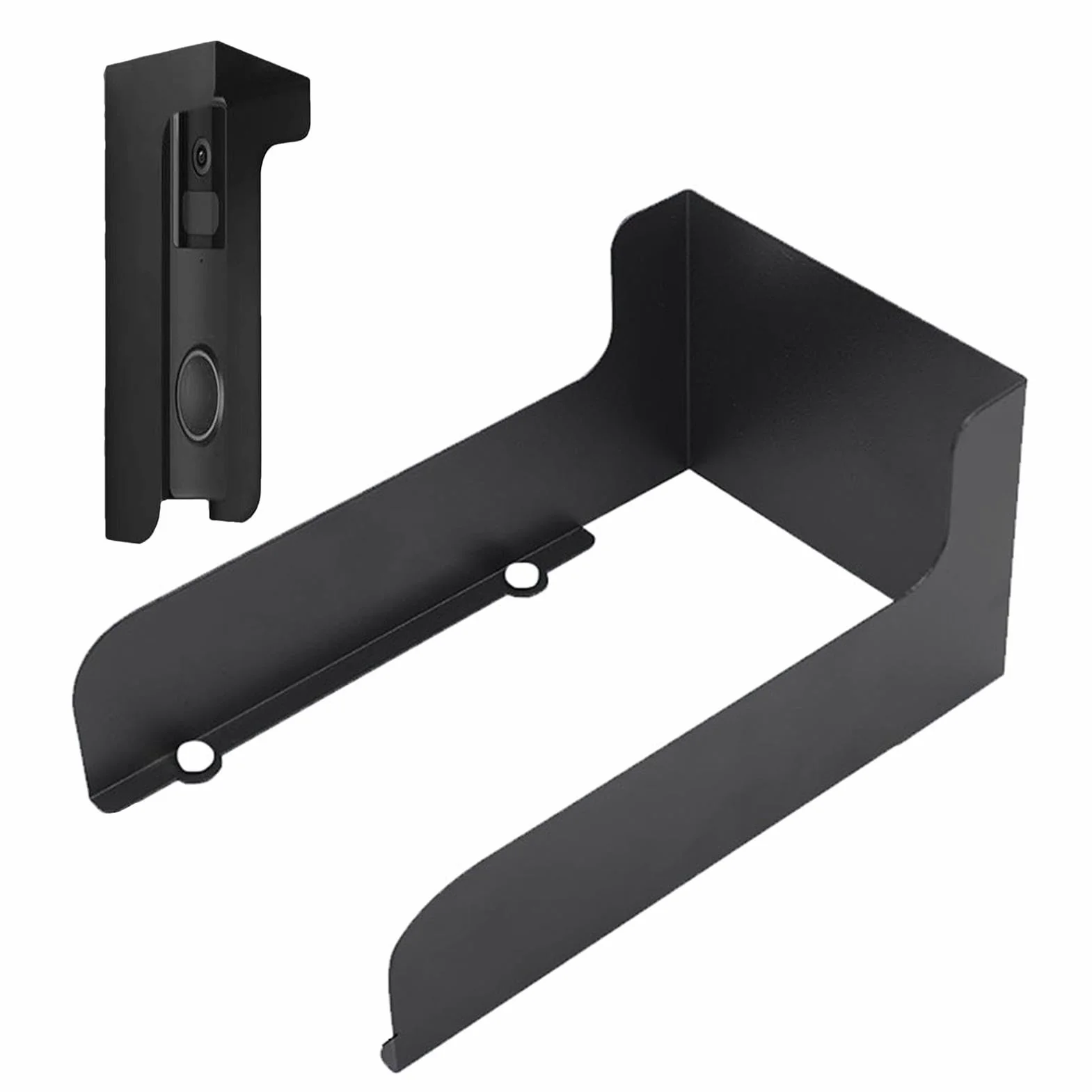 Ring Doorbell Cover | Cubierta de acero para la lluvia del timbre de la puerta, protección solar, cubierta de soporte de timbre de puerta portátil, cubierta de lluvia, cubierta de bloqueo de