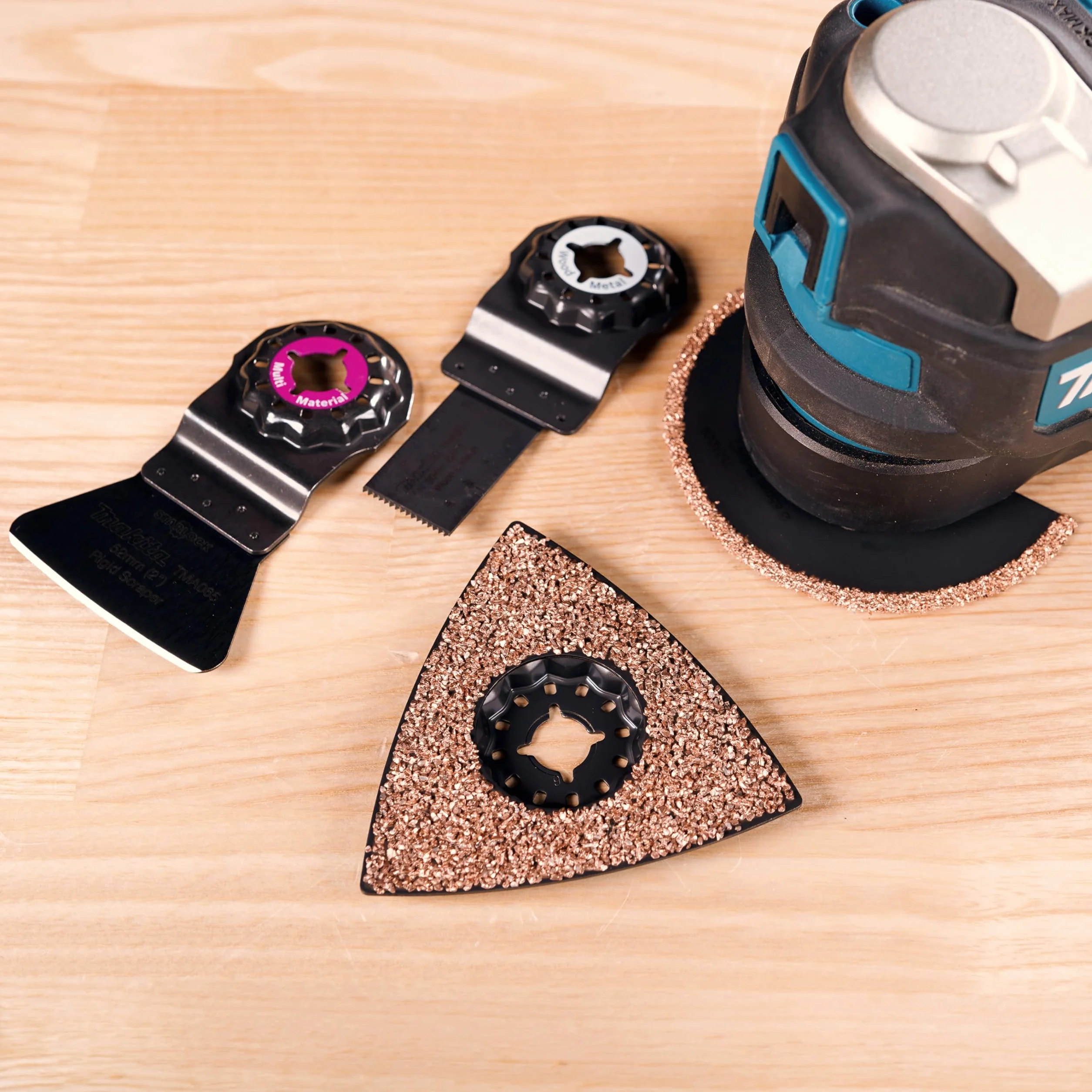 Makita B-67496 - Set de cuchillas multitool starlock, Multicolor