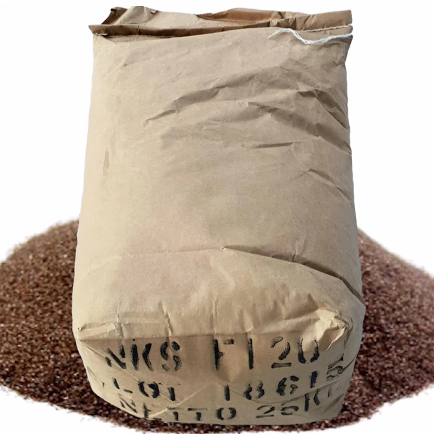 Corindón Marrón Abrasivo 25Kg 14 Mesh - Arena para Arenadora, Dureza 9 Mohs, Reutilizable 7-9 Veces, para Metales, Madera, Joyería - LordsWorld