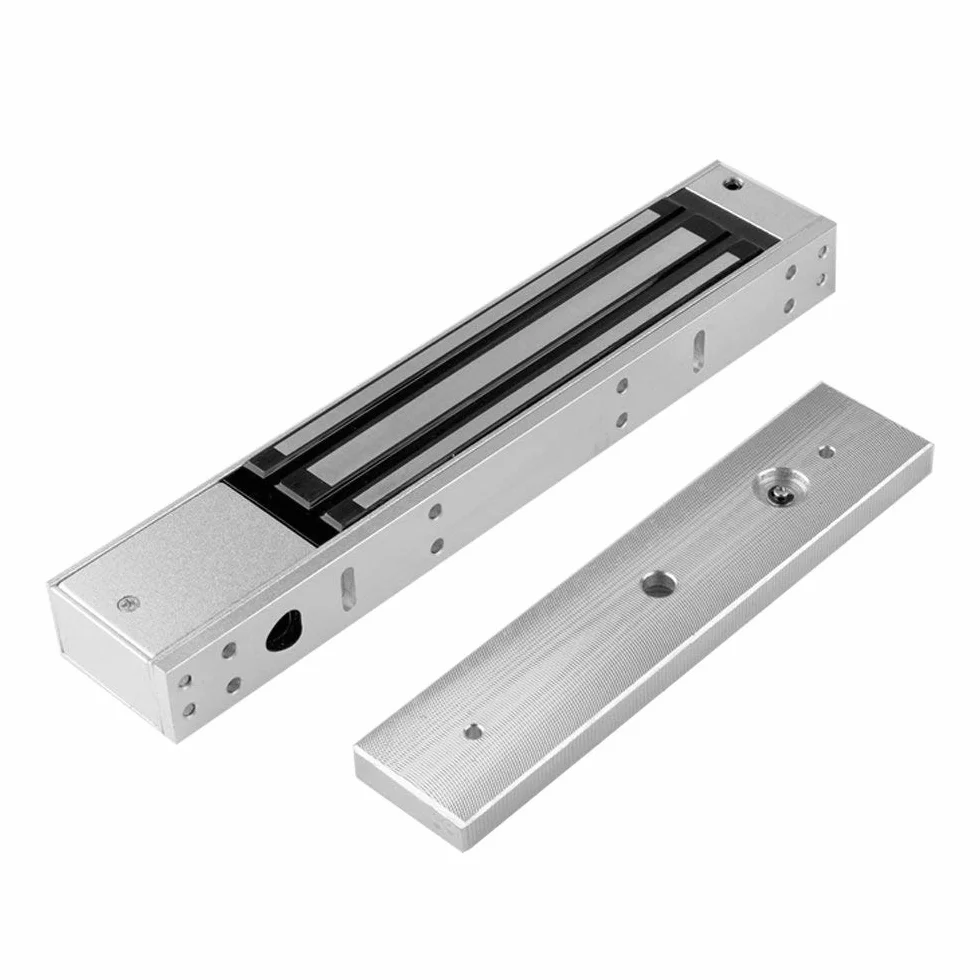 YAVIS Cerradura magnética electrónica 280KG/600LBS Impermeable DC12V Cerradura electromagnética Fuerza Retención para Control Acceso Puerta Sistema Seguridad Fail-Safe NC Modo