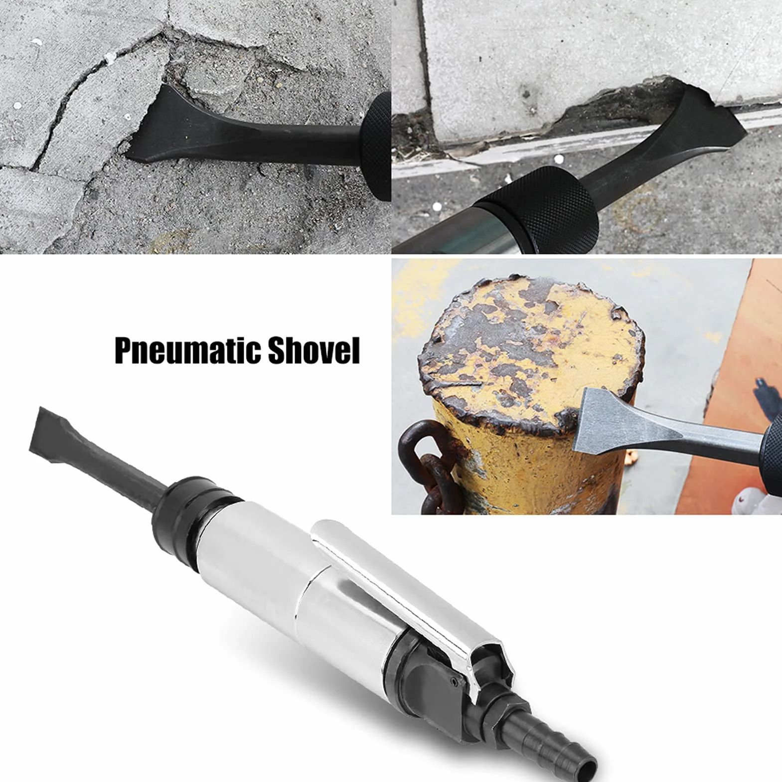 Martillo Neumático Potente con Recto y Cincel de Aire para Limpieza de y Trabajos de Soldadura