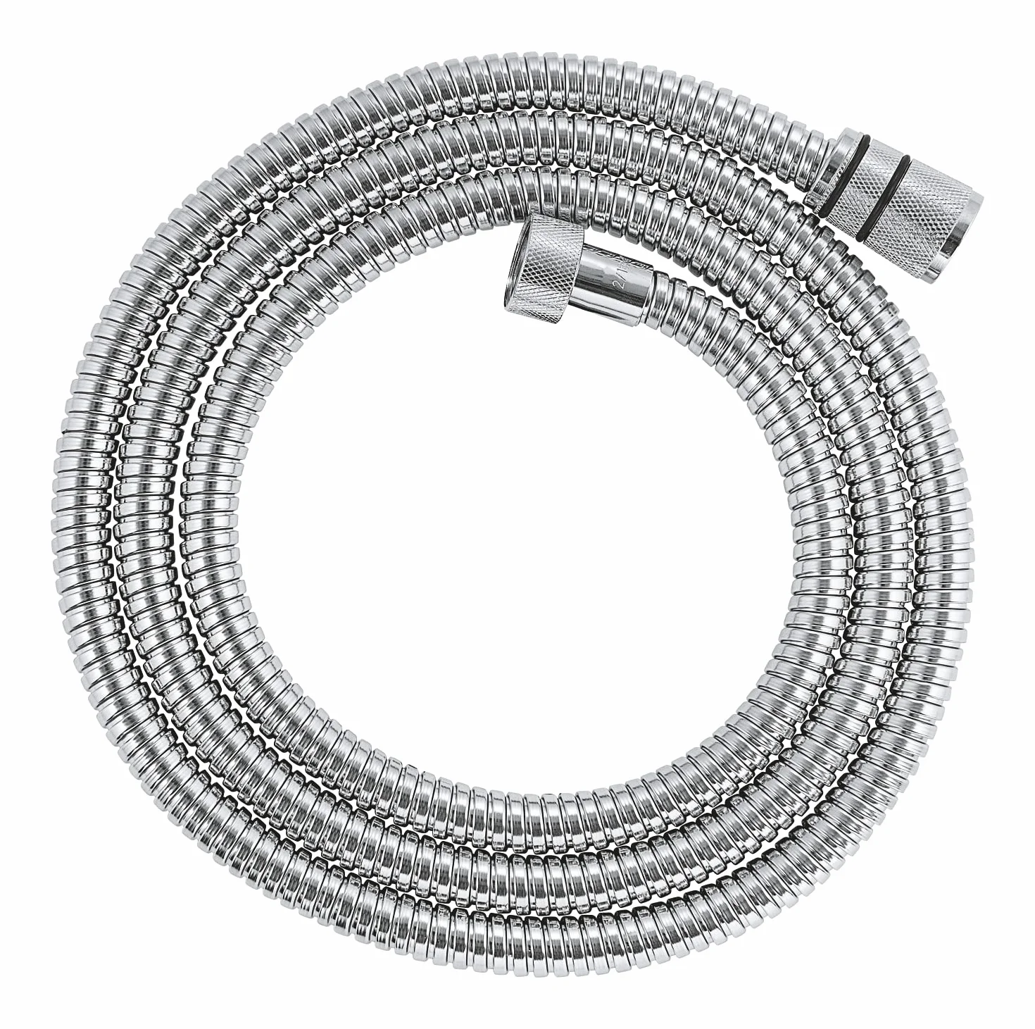 GROHE Vitalioflex Metal - Flexo de ducha (1.75m, resistente al calor, sistema anti-torsión, conexión universal, instalación QuickFix), cromo, 22100000