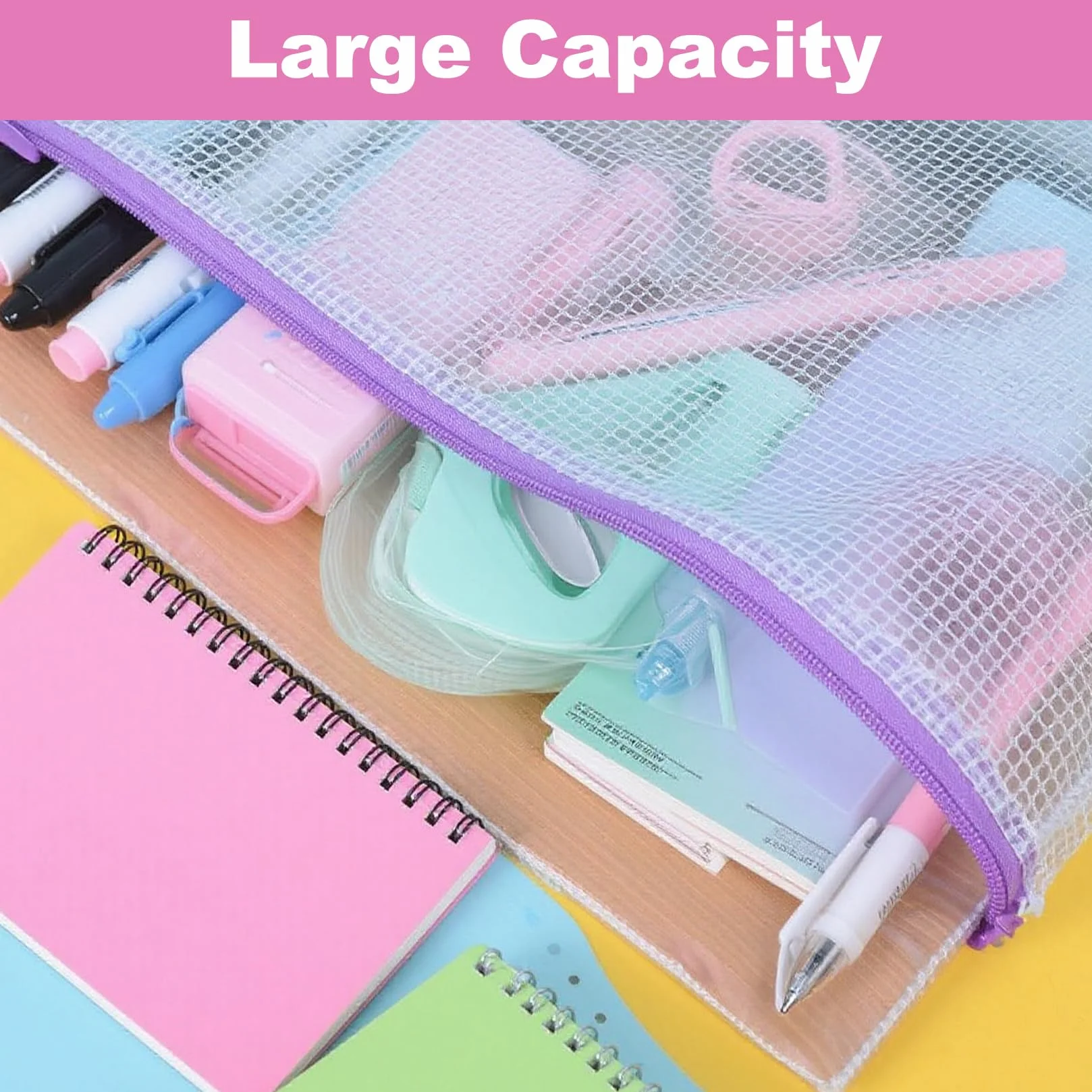 Bolsas impermeables con cremallera A4 A5 portadocumentos 16 unidades para viaje oficina escuela