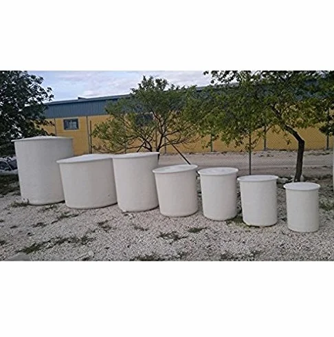 Suinga. DEPOSITO DE Agua de Poliester Fibra de Vidrio 200 litros cilíndrico. Incluye tapadera. Diámetro Ø 70 cm Altura 74 cm. Capacidad exacta 210 litros