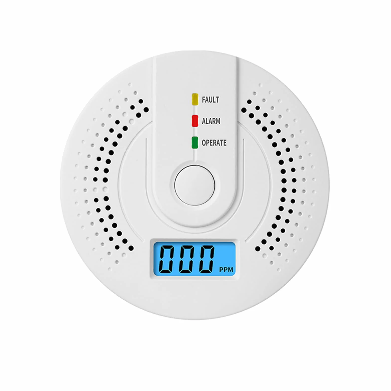 Detector MonóXido Carbono con Indicadores Led Luminosos y Audibles SeñAl de BateríA Baja Pantalla Digital BotóN Prueba para Viajes y Seguridad En El Hogar PortáTil
