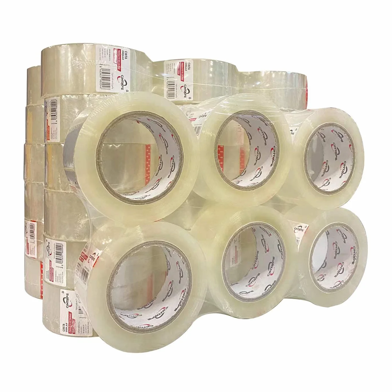 Cinta Embalar Cinta embalaje Cinta adhesiva para Cajas y Paquetes-Color Transparente (T-4.8X 1 0 0 M 36PCS)