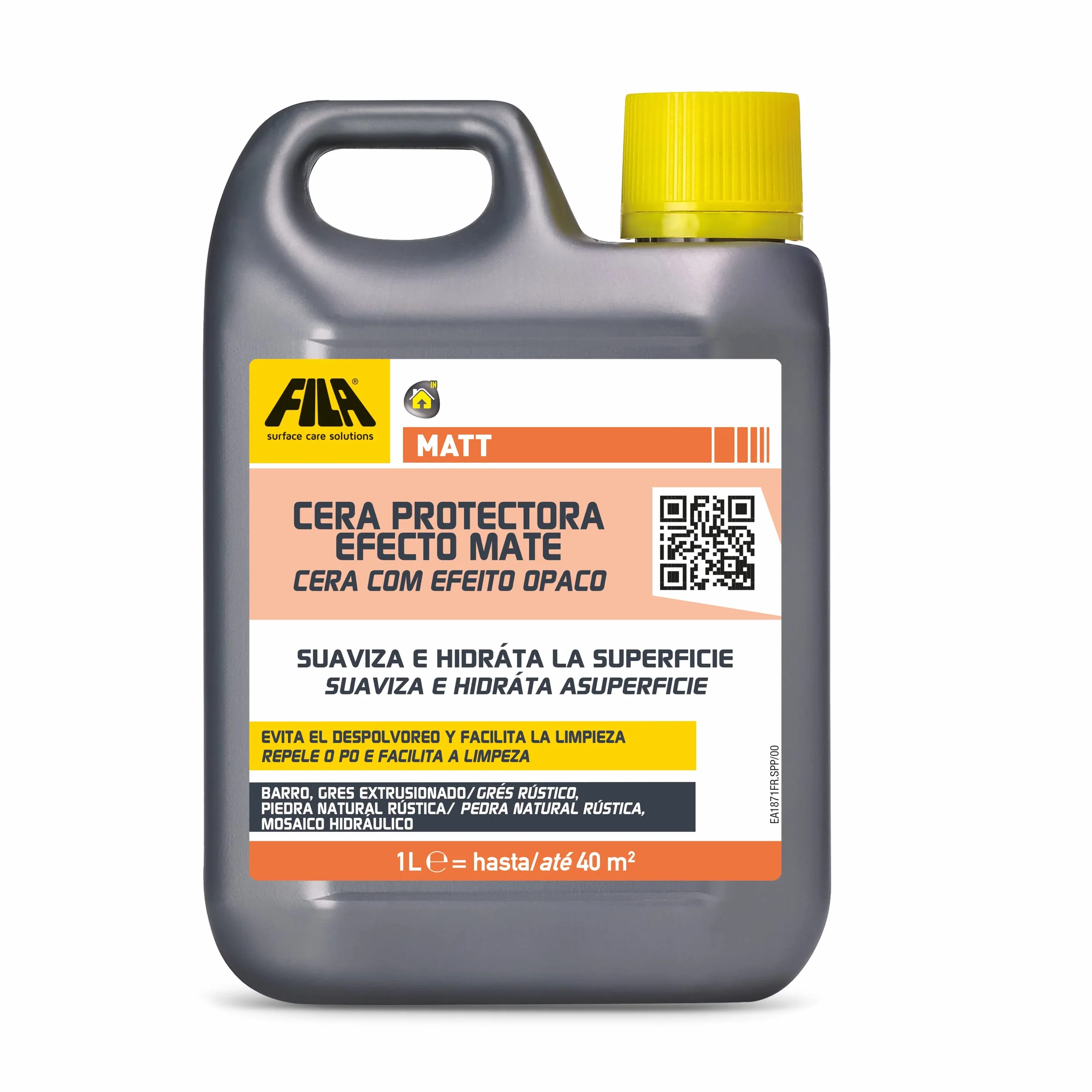 Matt, Cera Protectora Con Efecto Natural Mate Ideal Para Barro Gres Extrusionado Piedra Y Terrazo No Pulidos Toba Resina, 1L
