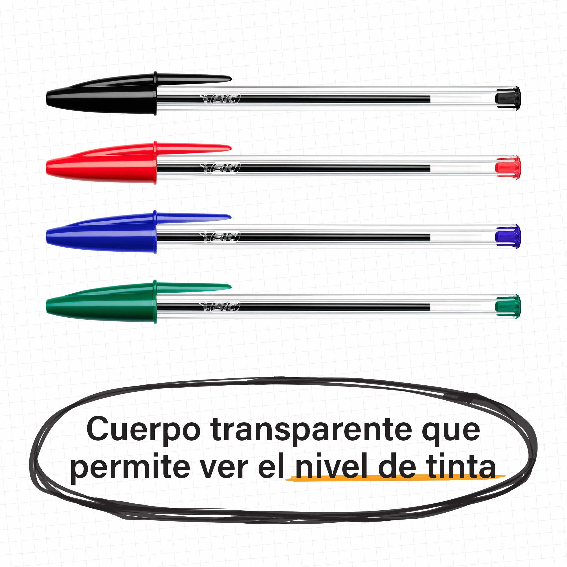 BIC Cristal Bolígrafos Original Azul Punta Media 1,0mm Caja de 50