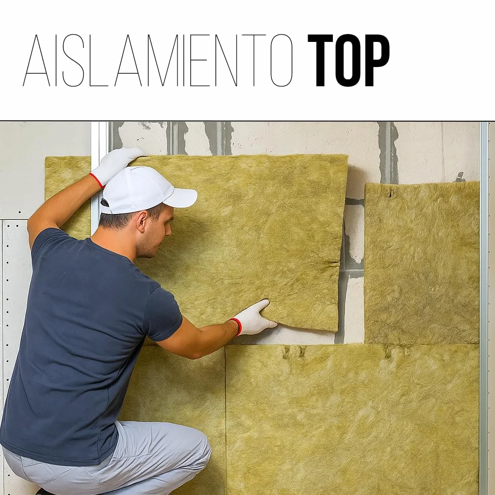 Lana de Roca Aislante Térmico y Acústico – 10 Planchas 120x60x4 cm (7,2 m²) | Alta Densidad | Resistente al Fuego | Aislamiento para Paredes, Techos, Suelos y Fachadas