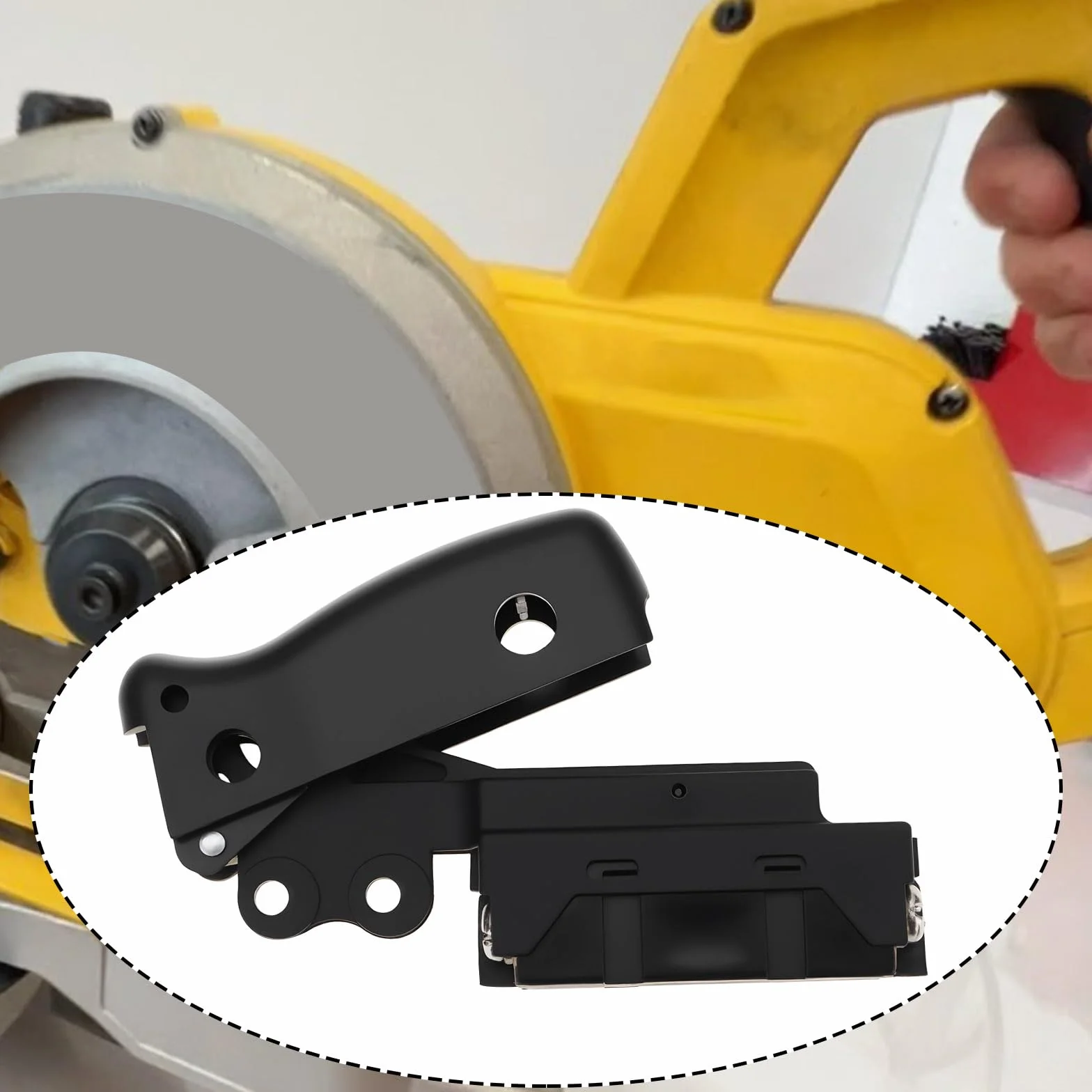 EMSea Interruptor de Encendido Del Gatillo de La Sierra Ingletadora 606056-00 Compatible con DeWalt DW712 DWS780 DW716 DW718 N548978