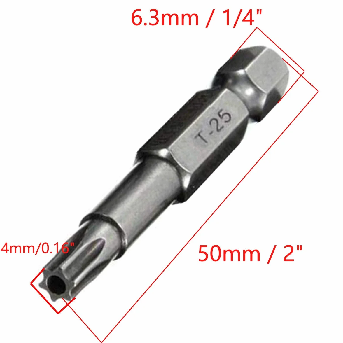 COMOK T8/T10/T15/T20/T25/T30 - Juego de 10 puntas de destornillador magnéticas de cabeza de torx de 50 mm de largo